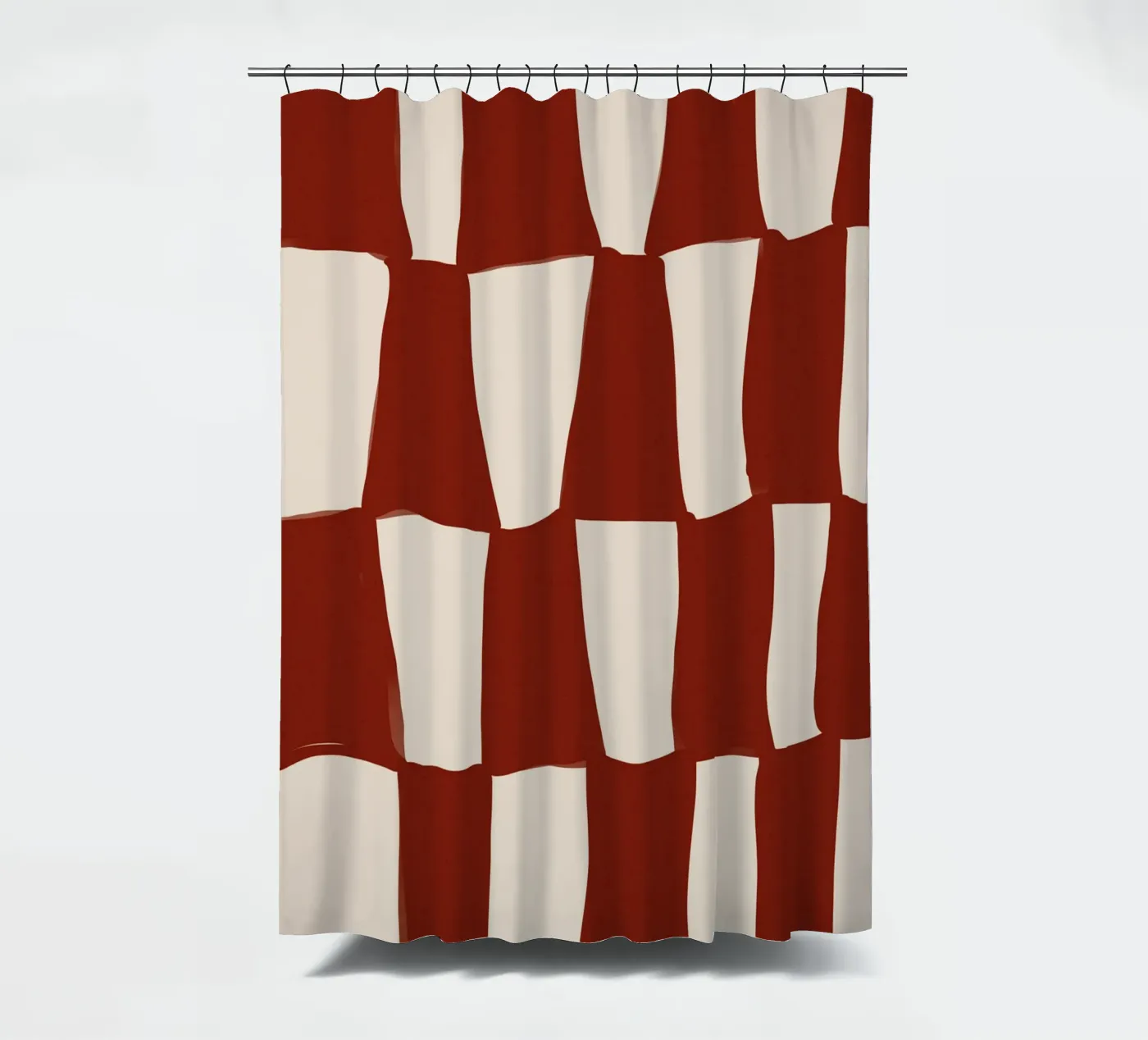 Red Pattern Duschvorhang von treechild