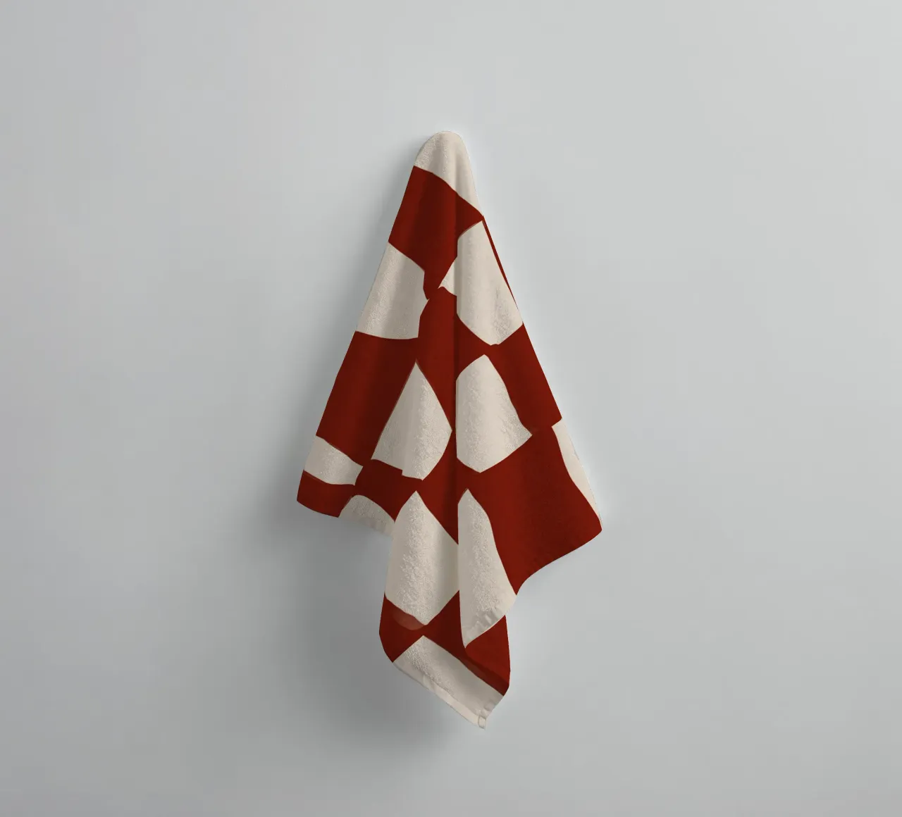 Red Pattern towel by treechild