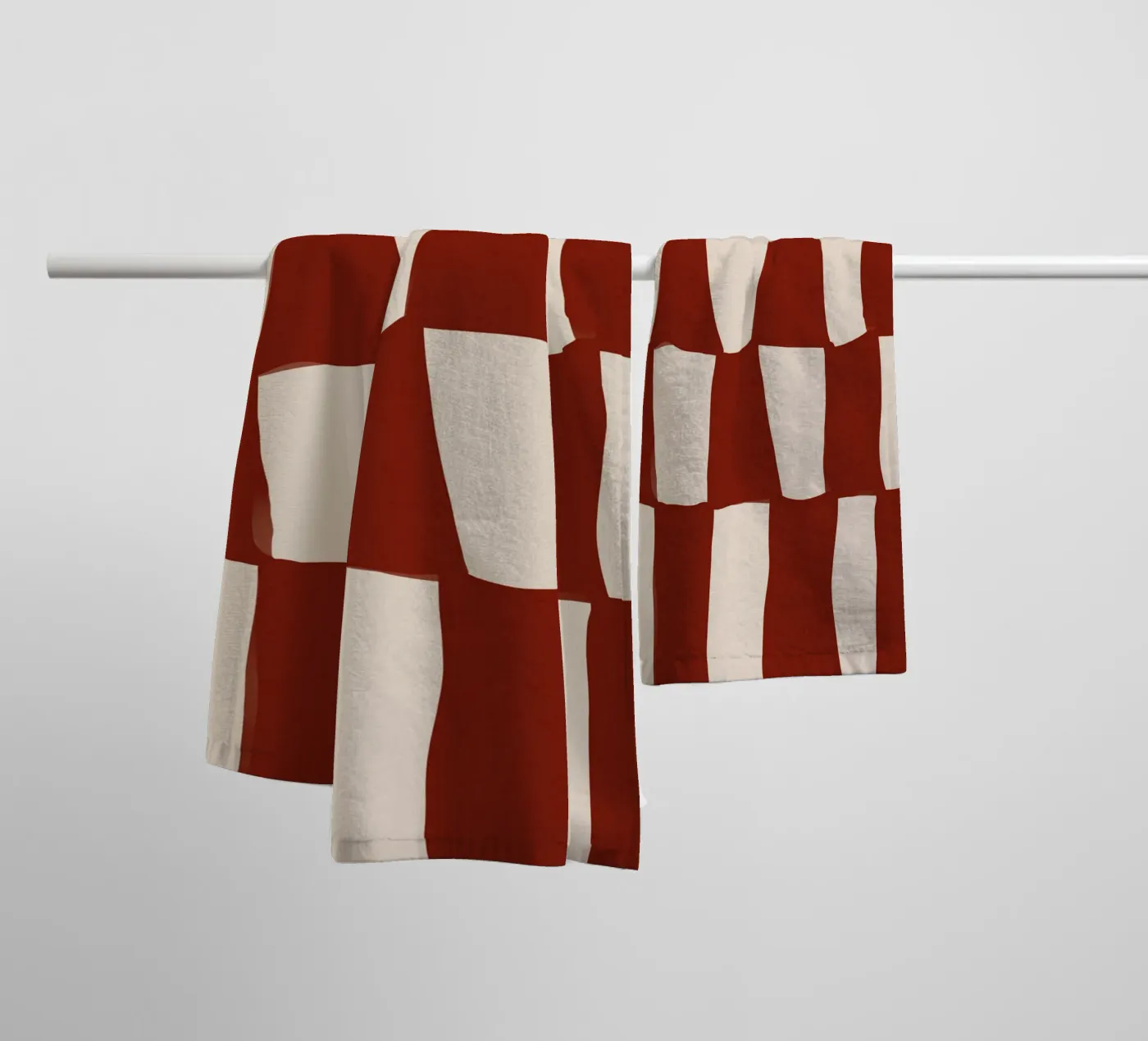 Red Pattern Handtuch von treechild