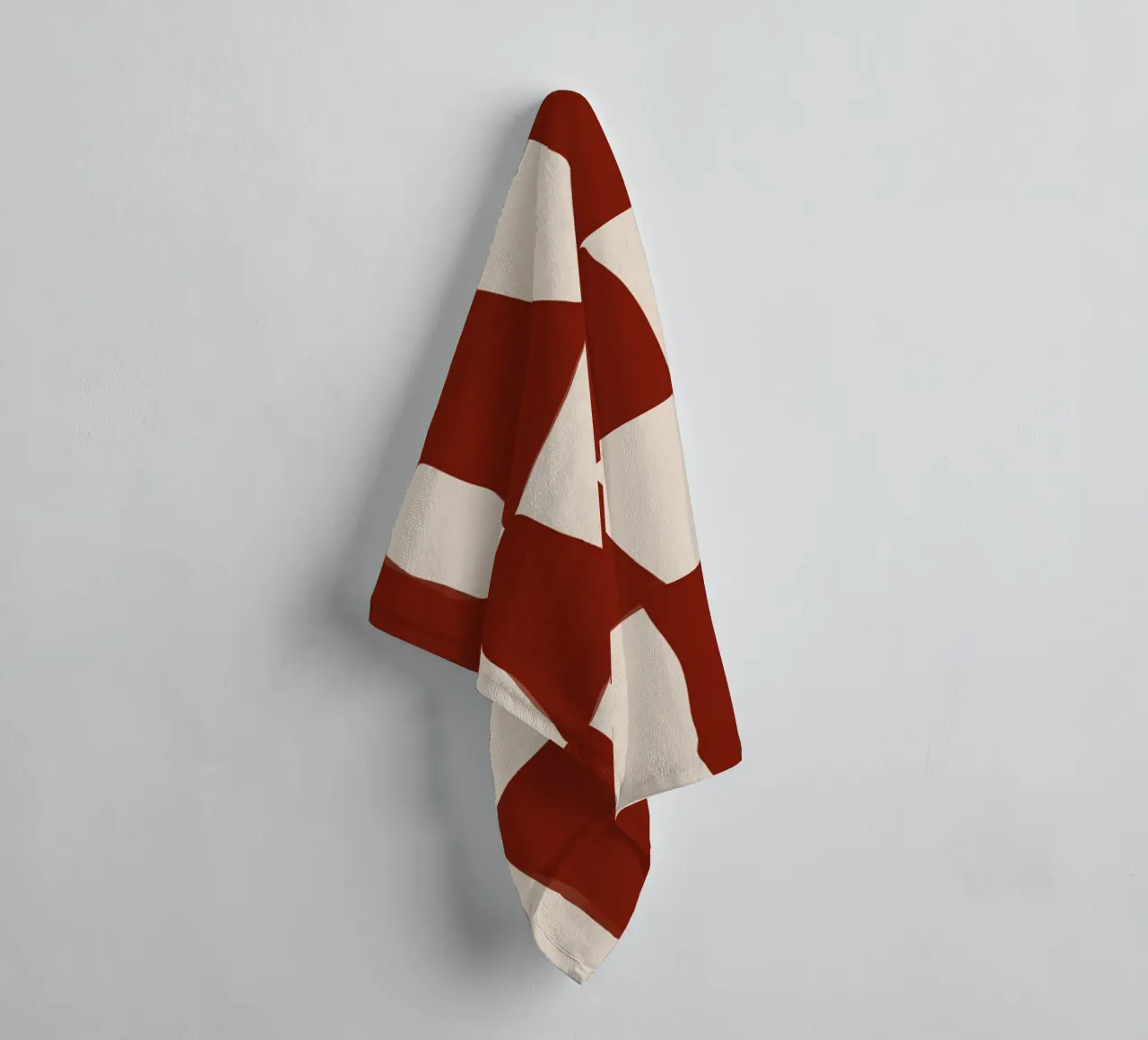 Red Pattern towel by treechild
