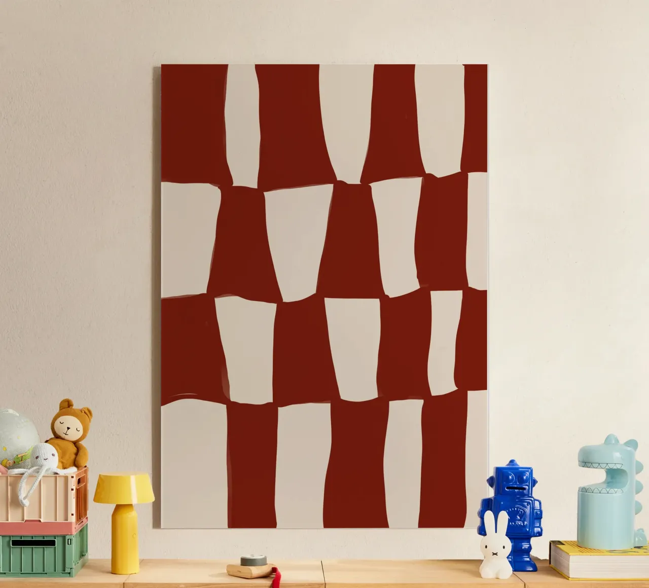 Red Pattern plexiglass da treechild