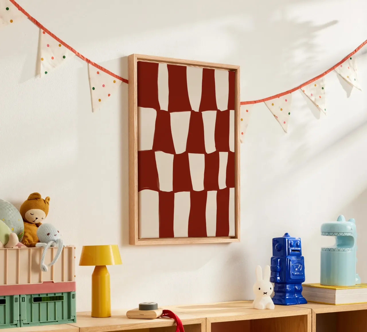 Red Pattern canvas van treechild