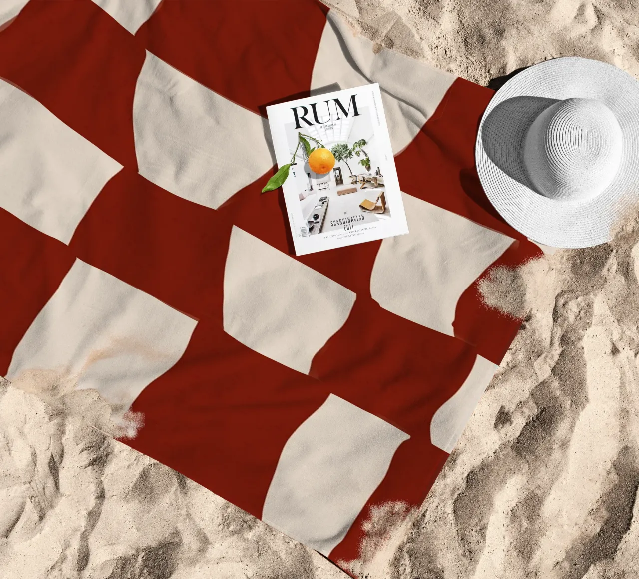 Red Pattern telo mare da treechild