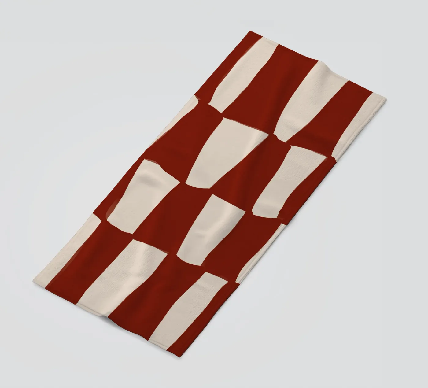 Red Pattern Strandtuch von treechild