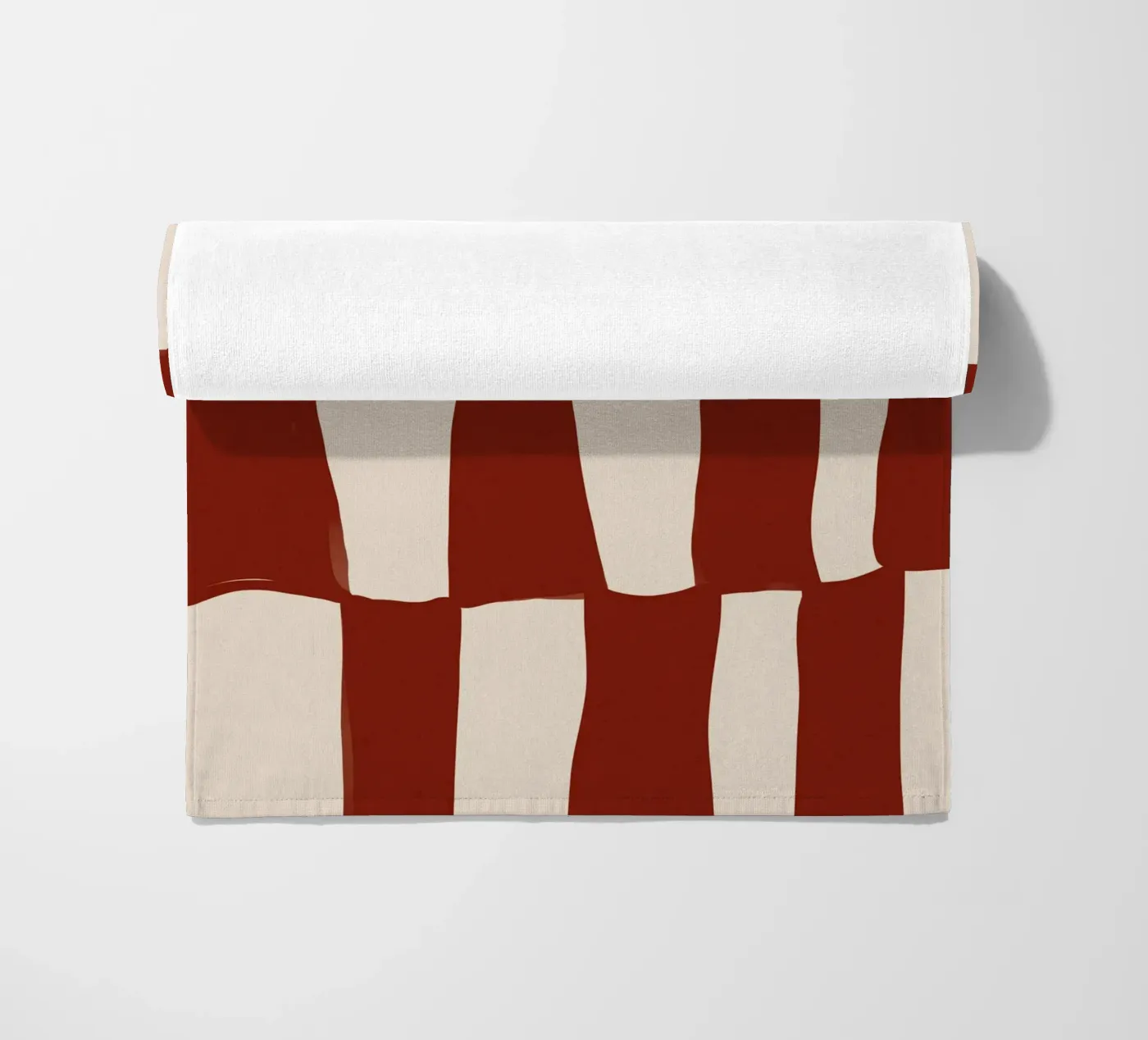 Red Pattern beach towel by treechild
