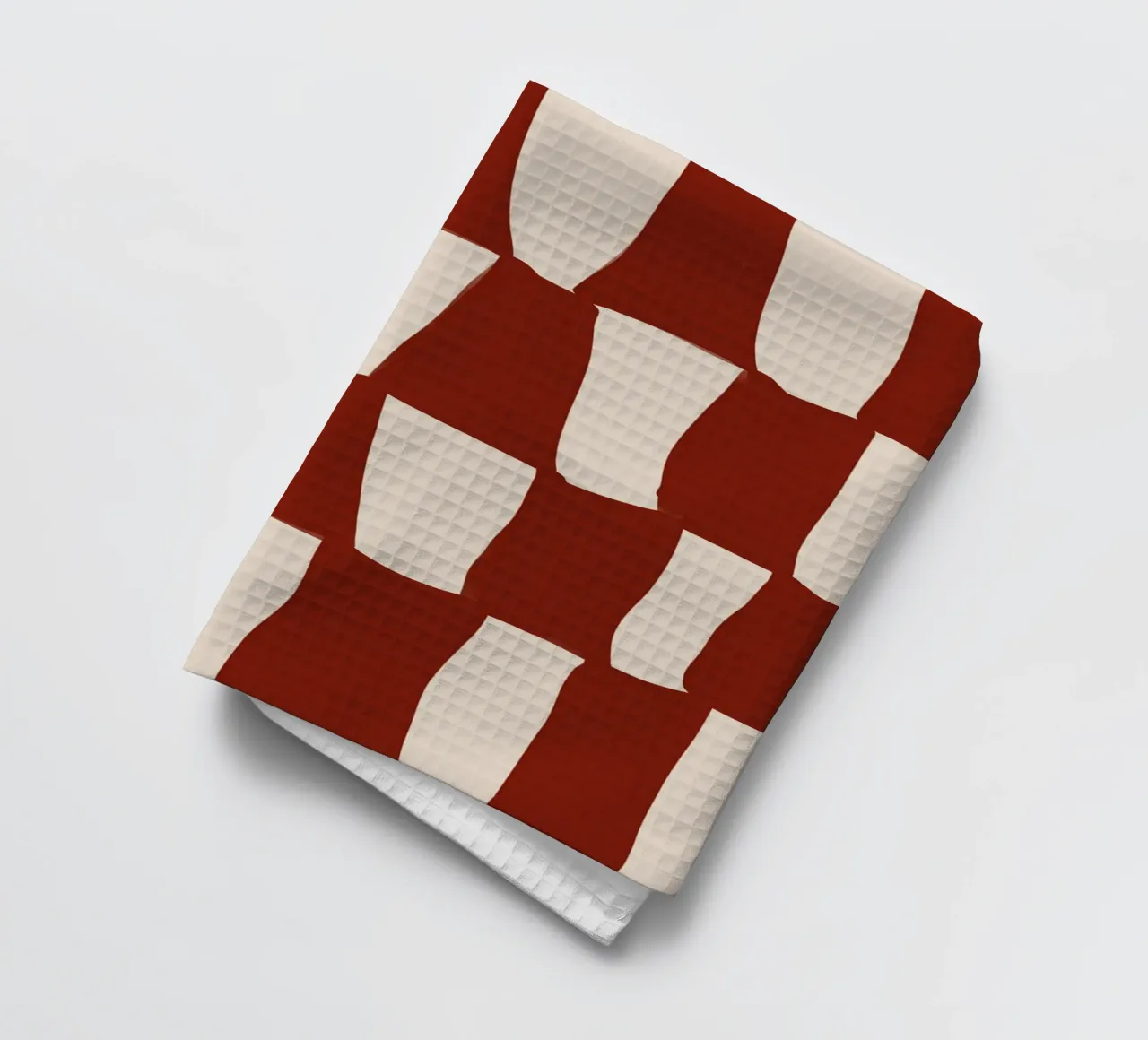 Red Pattern canovaccio da cucina da treechild