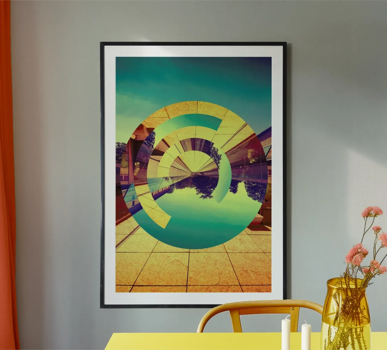 L'Infinito poster con telaio in legno da Victorsbeard