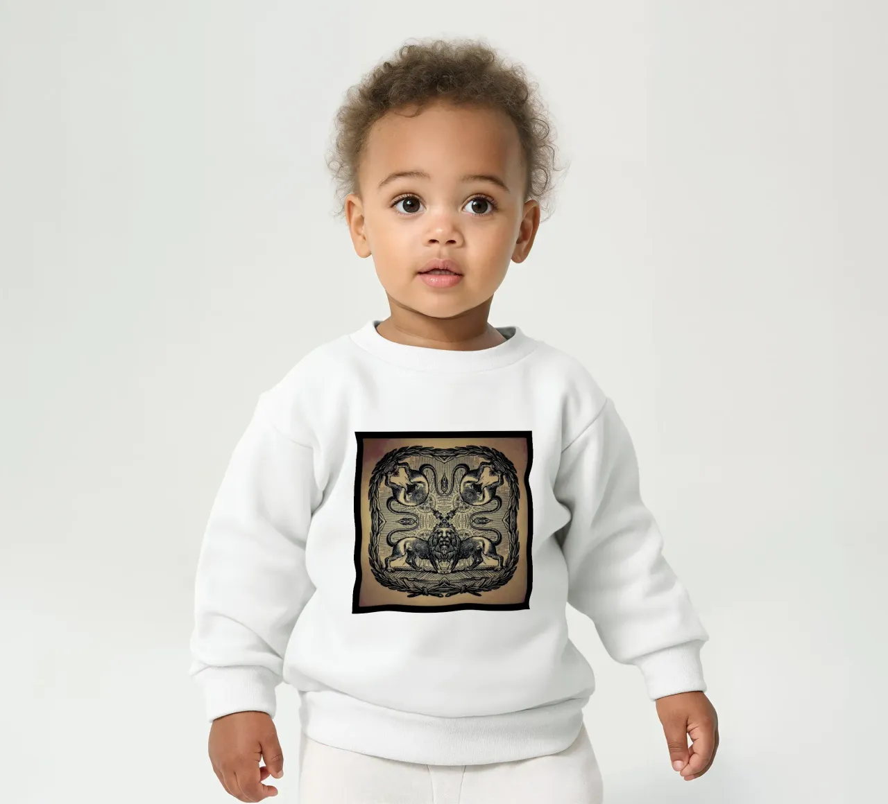 Creeping From Behind Baby Sweatshirt von Ballack Art House