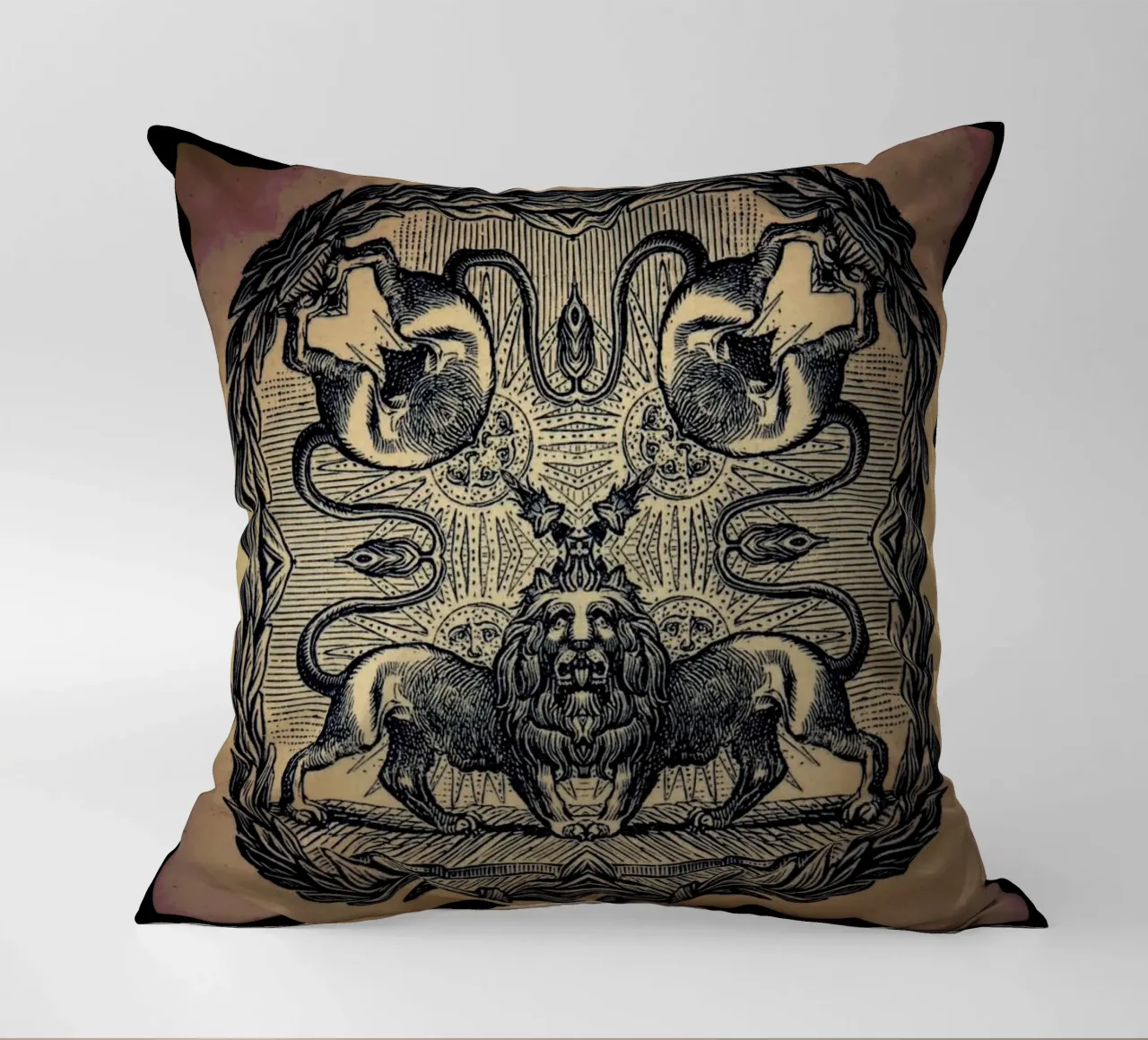 Creeping From Behind decorative cushion by Ballack Art House