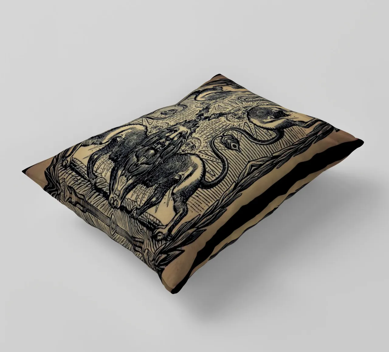 Creeping From Behind cuscino da Ballack Art House