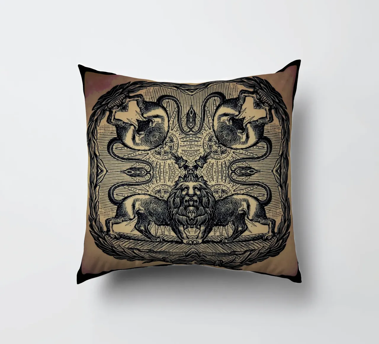 Creeping From Behind decorative cushion by Ballack Art House