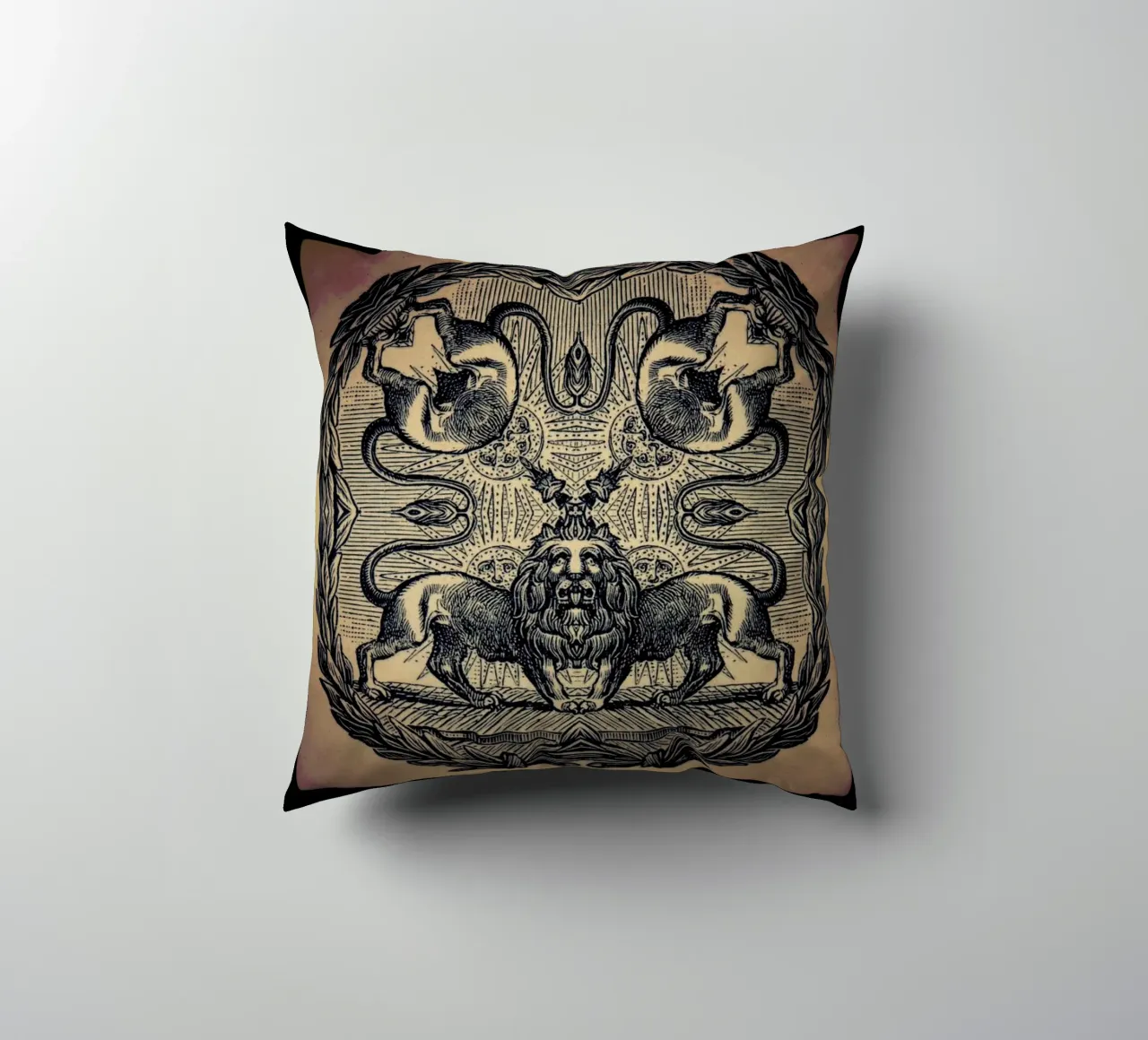 Creeping From Behind decorative cushion by Ballack Art House