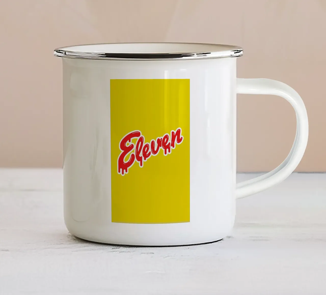 Eleven tazza in smalto da Dean Smith