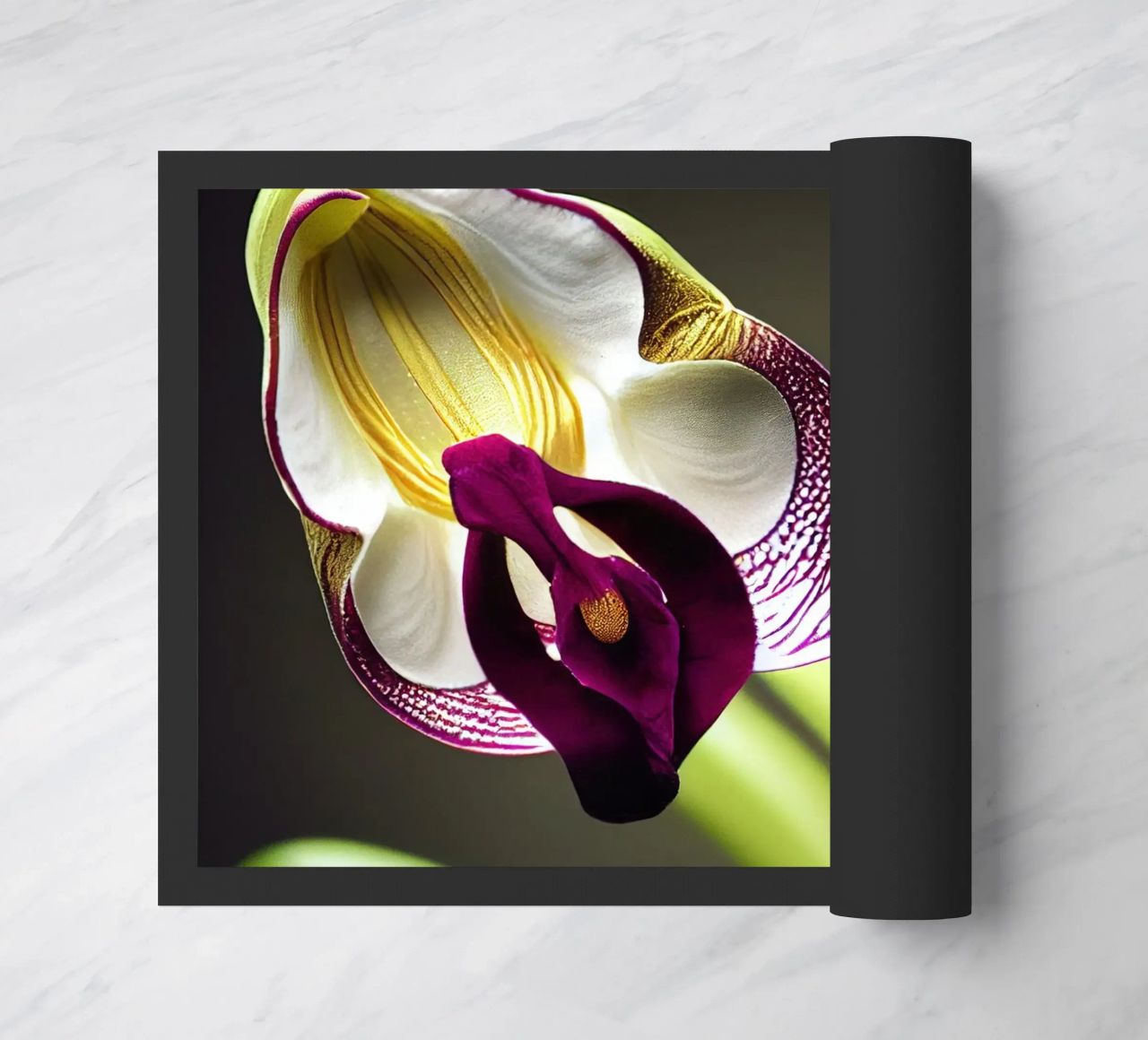 Macro fiore di orchidea Ladys Slipper zerbino da Bold Blooms