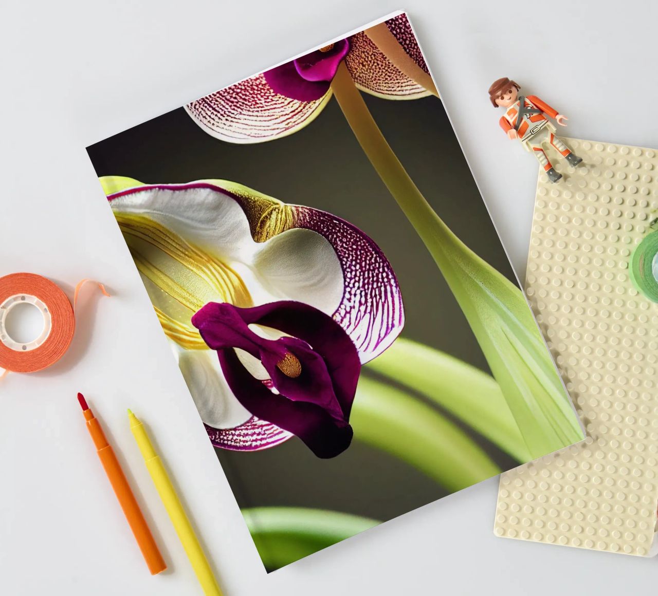 Macro fiore di orchidea Ladys Slipper diario da Bold Blooms