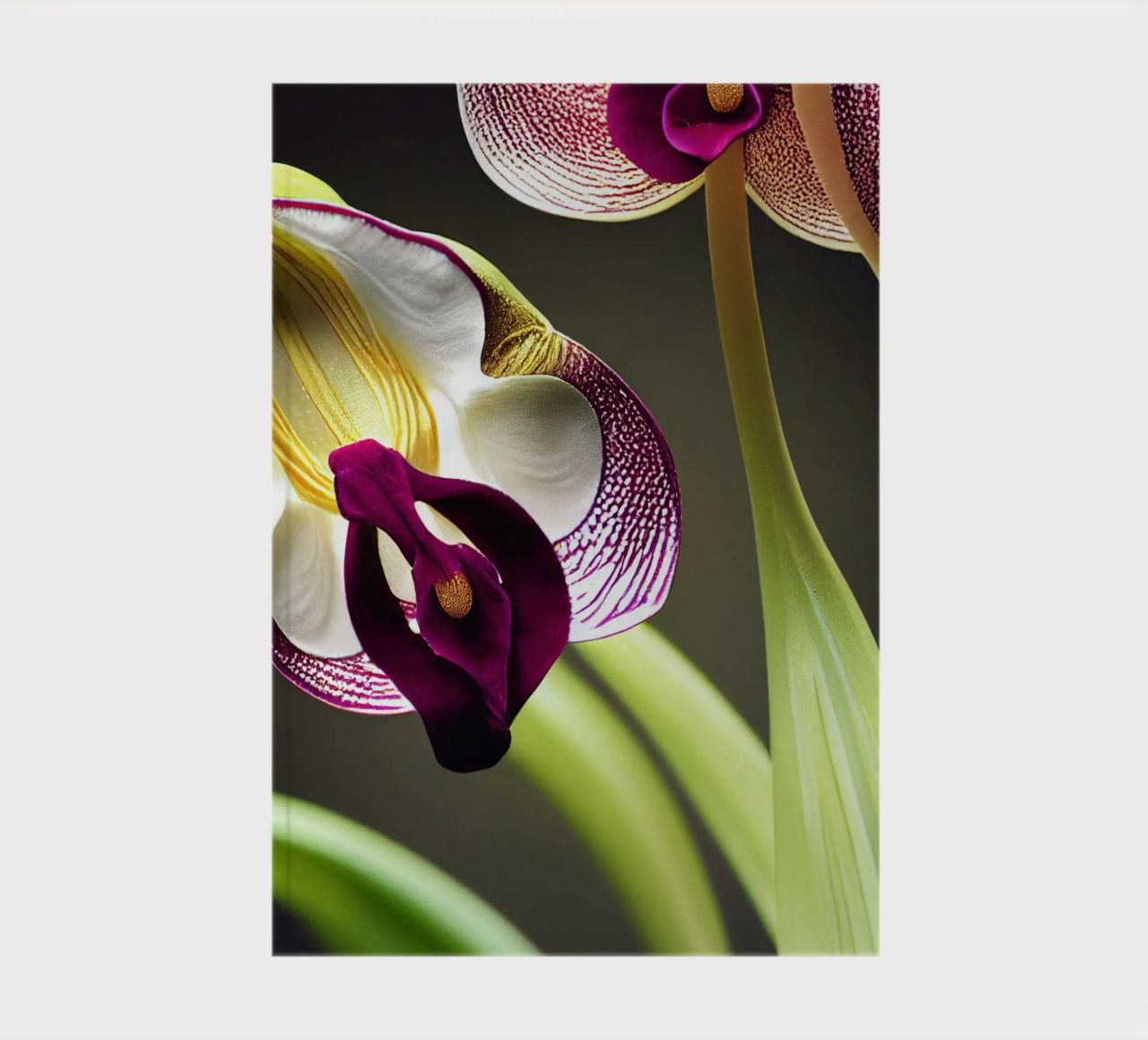 Macro fiore di orchidea Ladys Slipper diario da Bold Blooms