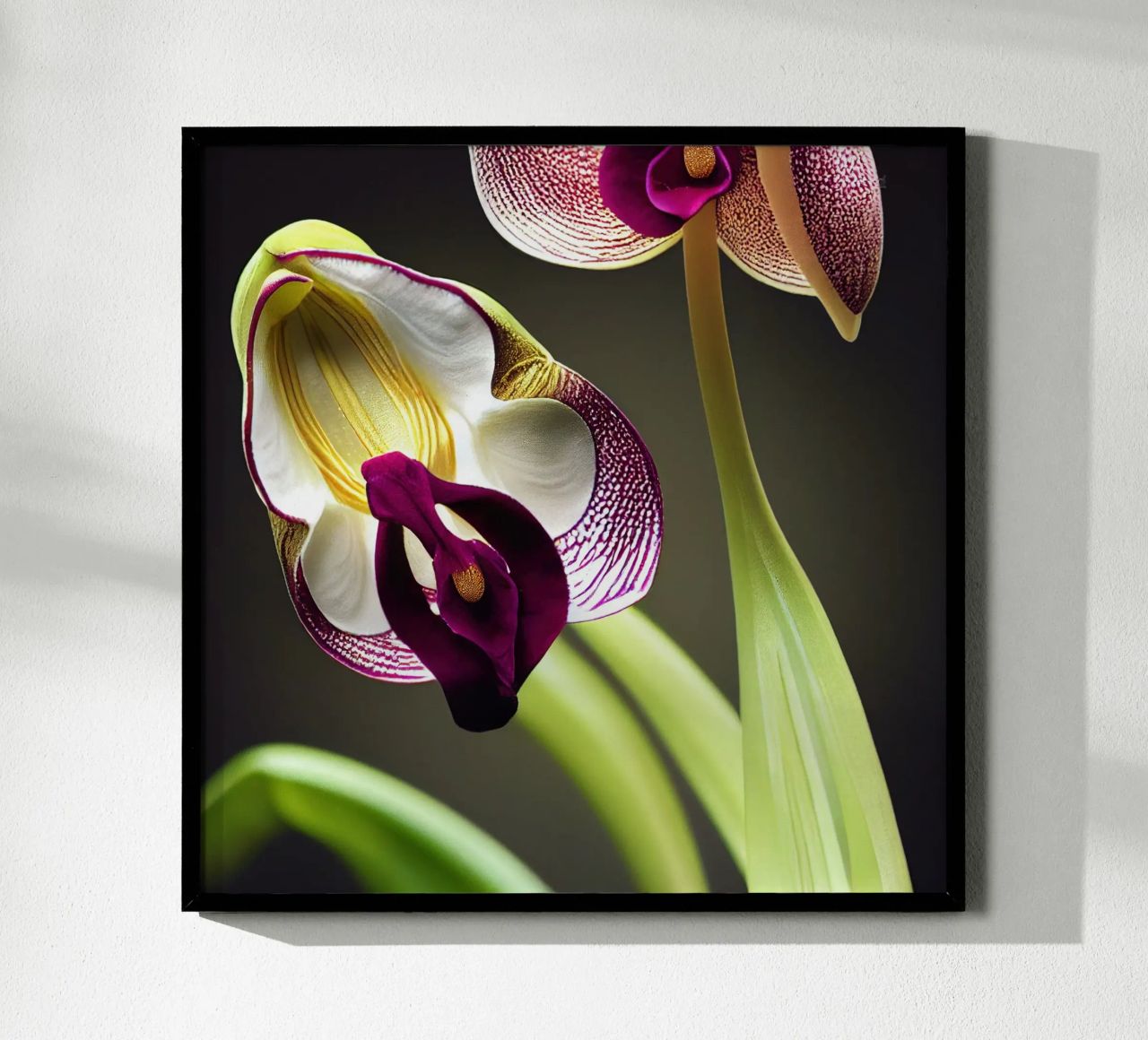 Macro fiore di orchidea Ladys Slipper poster da Bold Blooms