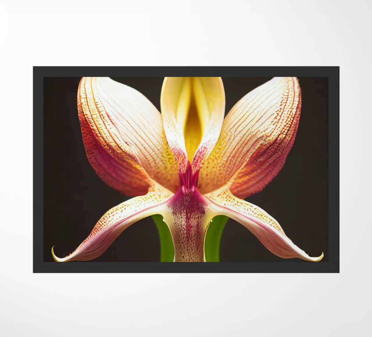 Macro fiore di orchidea Ladys Slipper zerbino da Bold Blooms