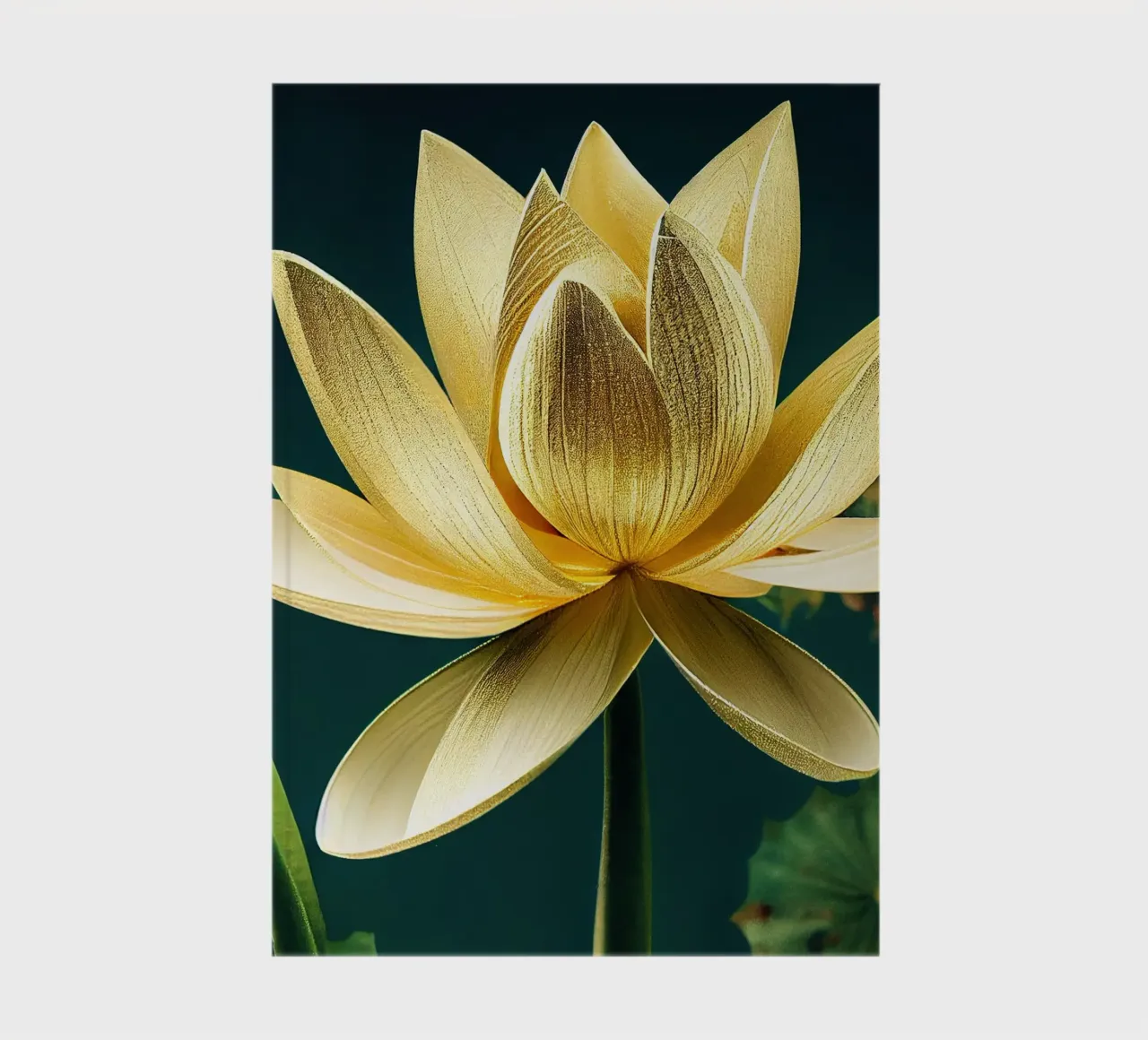 Macro Lotus Flower notebook by Bold Blooms