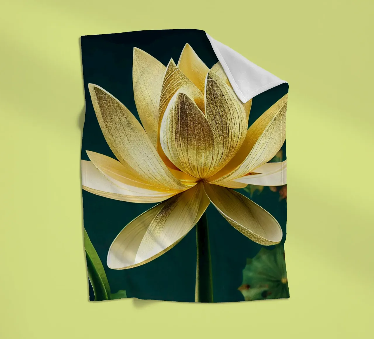 Macro fiore di loto coperta in pile da Bold Blooms
