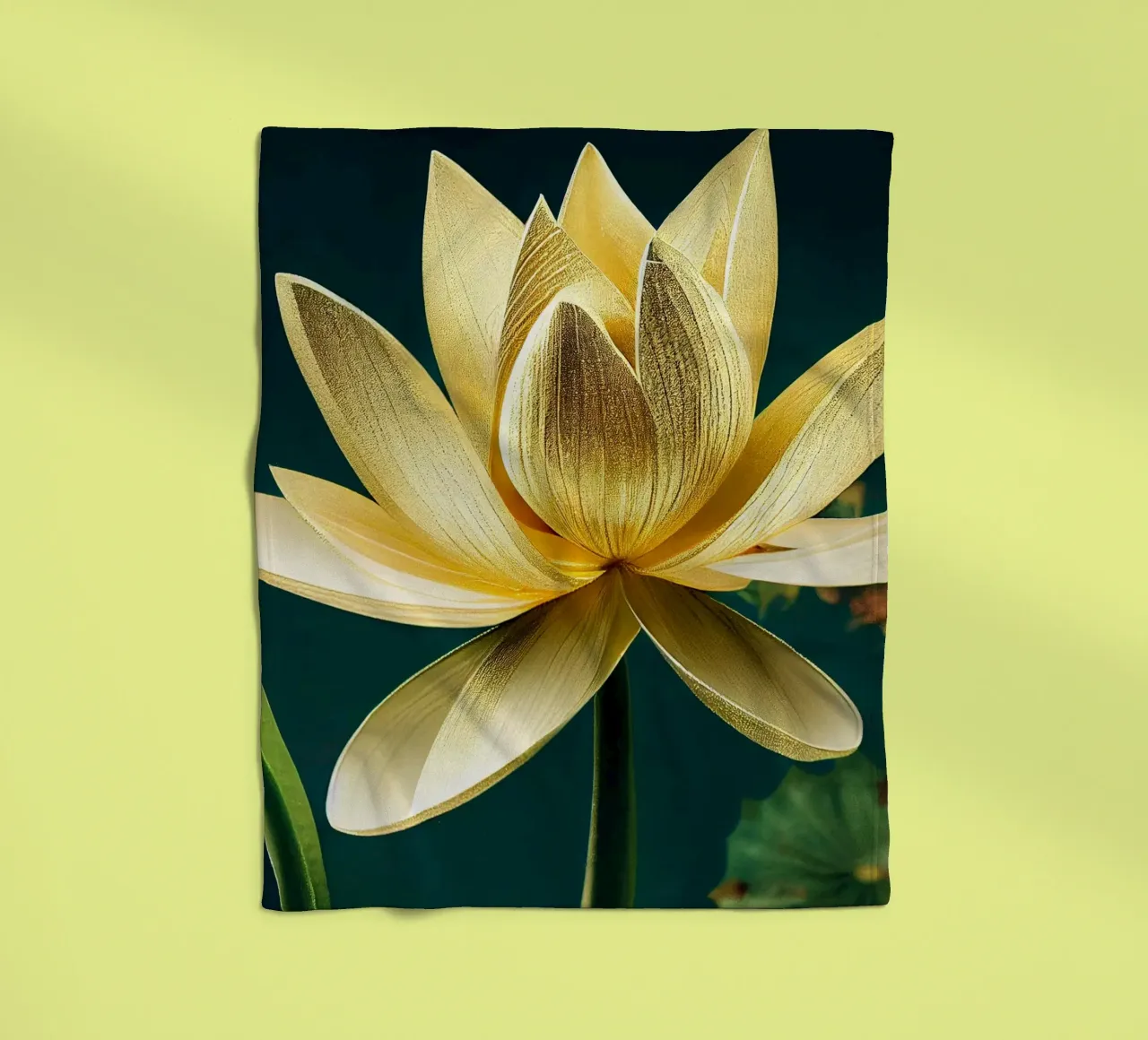 Macro fiore di loto coperta in pile da Bold Blooms