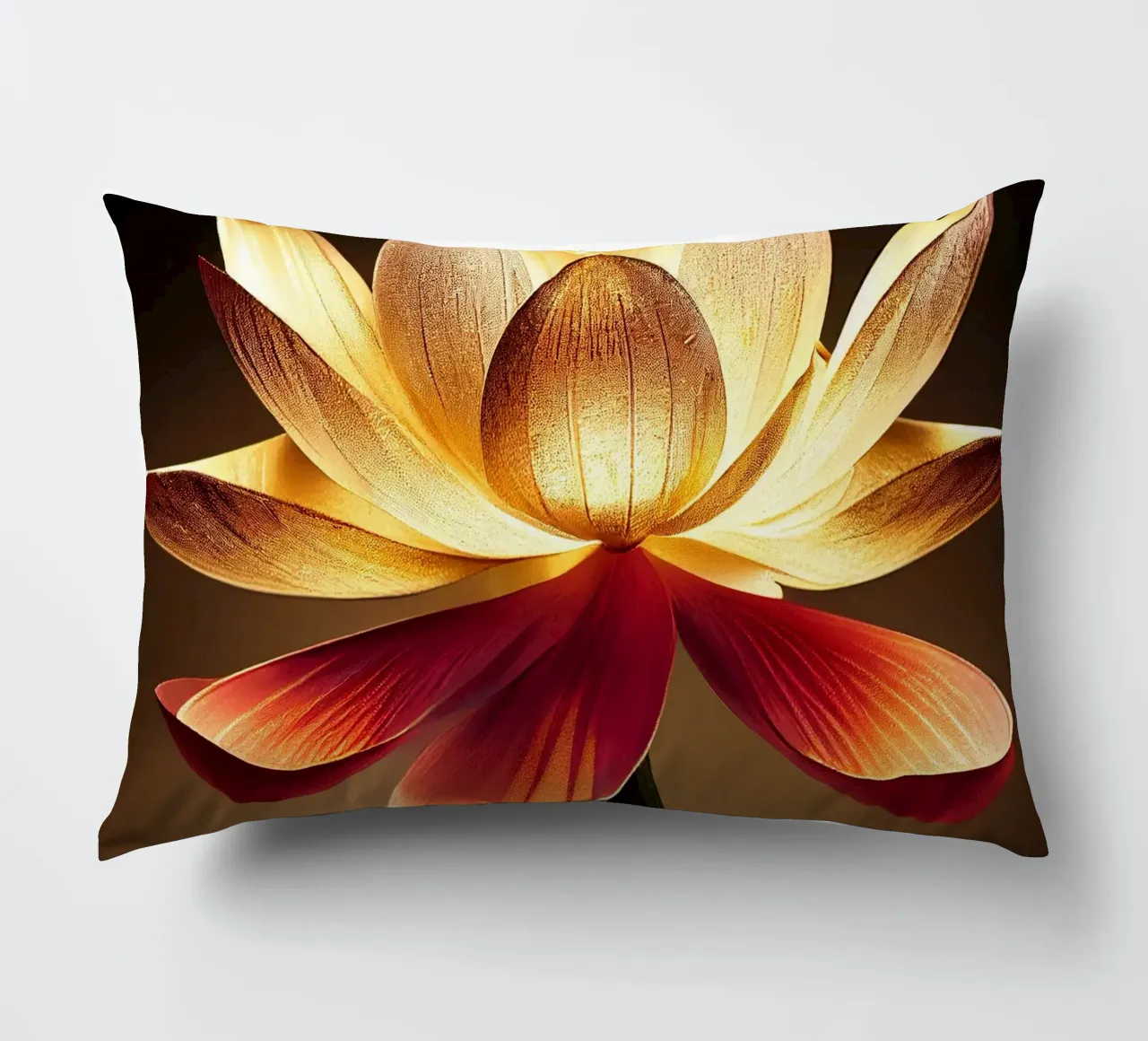 Macro fiore di loto cuscino da Bold Blooms