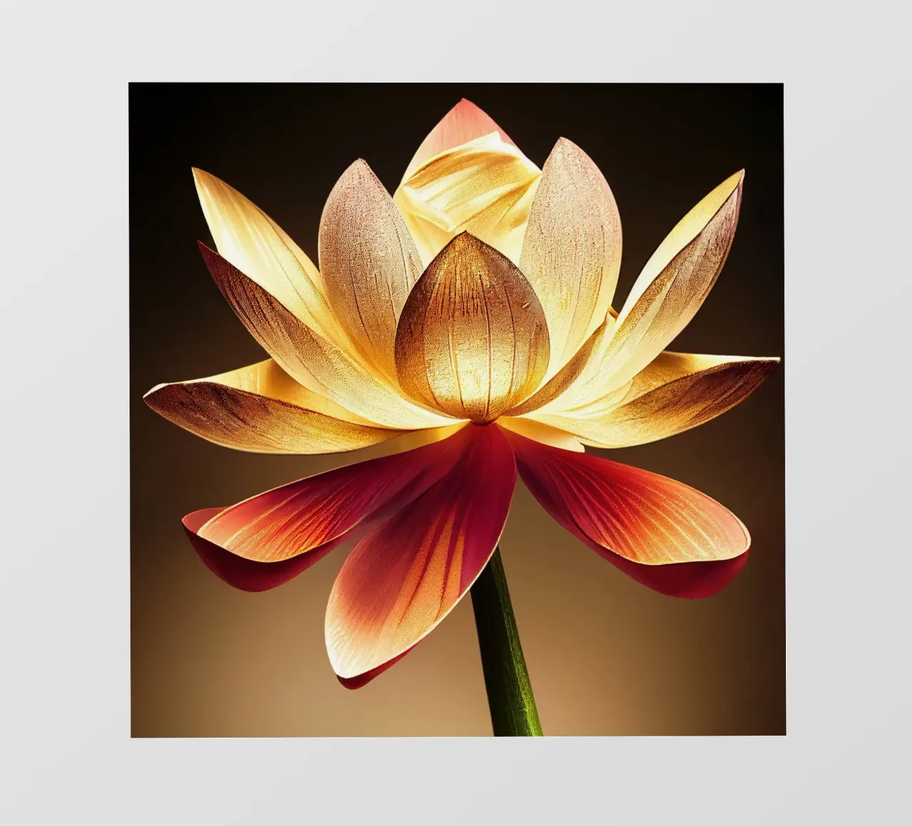 Macro fiore di loto telo in pvc da Bold Blooms