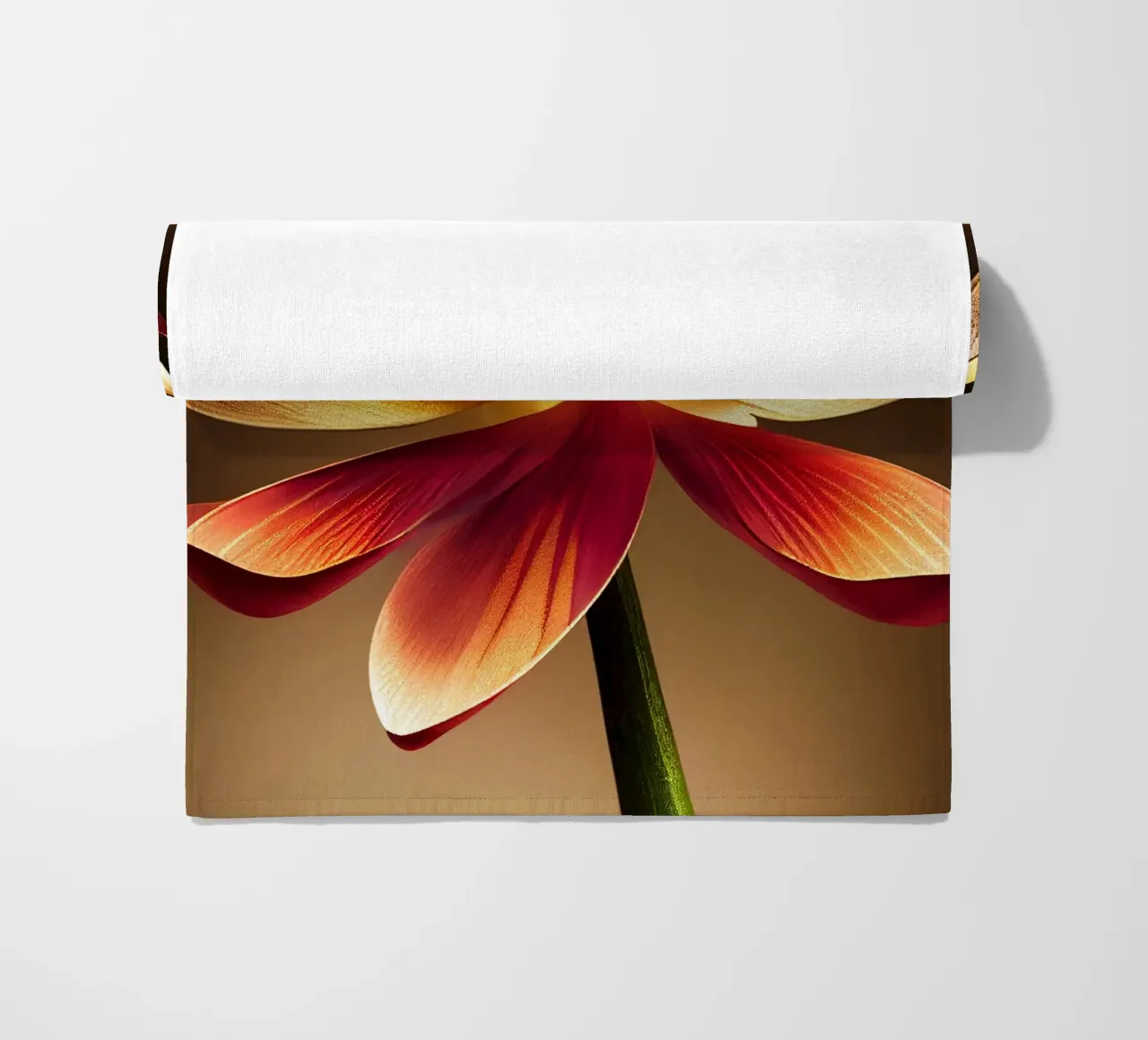 Macro fiore di loto telo mare da Bold Blooms