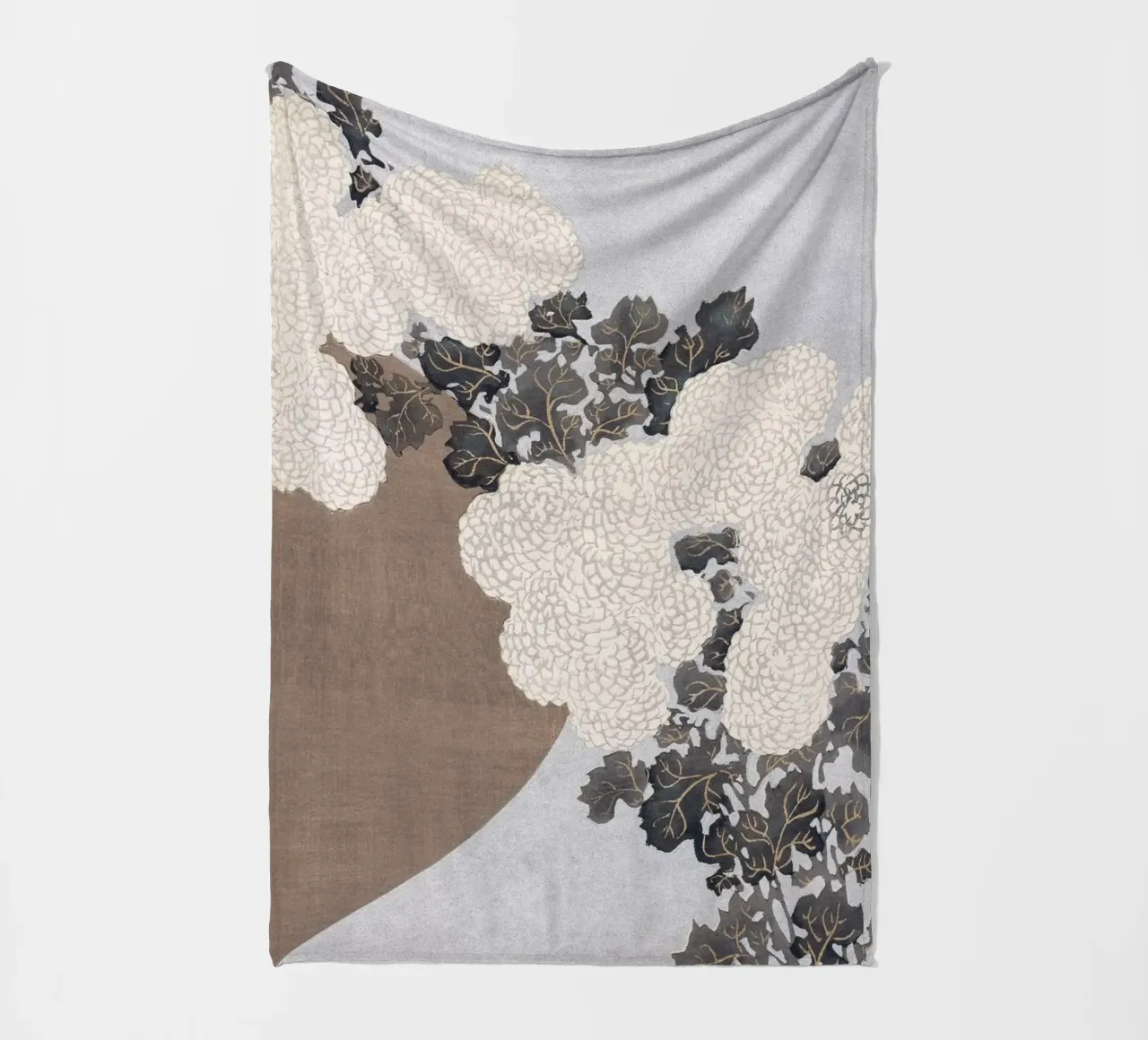 Chrysanthemums - Kamisaka Sekka coperta in pile da apoloprints