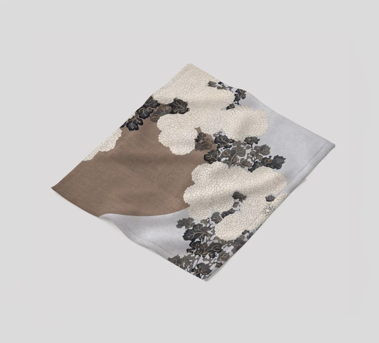 Chrysanthemums - Kamisaka Sekka coperta in pile da apoloprints