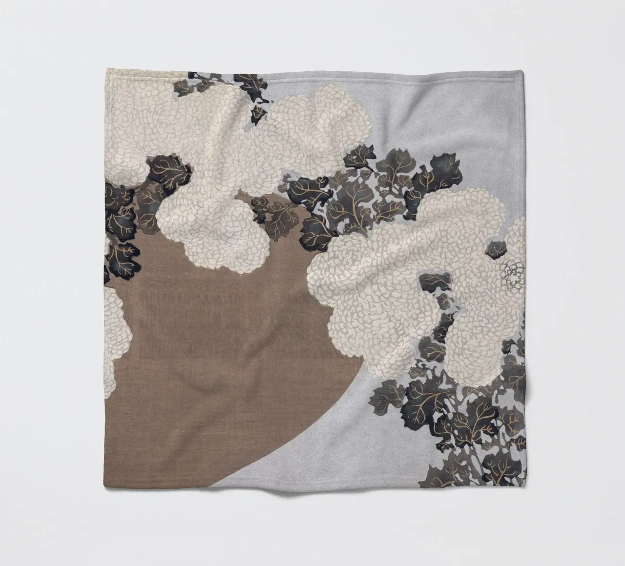 Chrysanthemums - Kamisaka Sekka coperta in pile da apoloprints