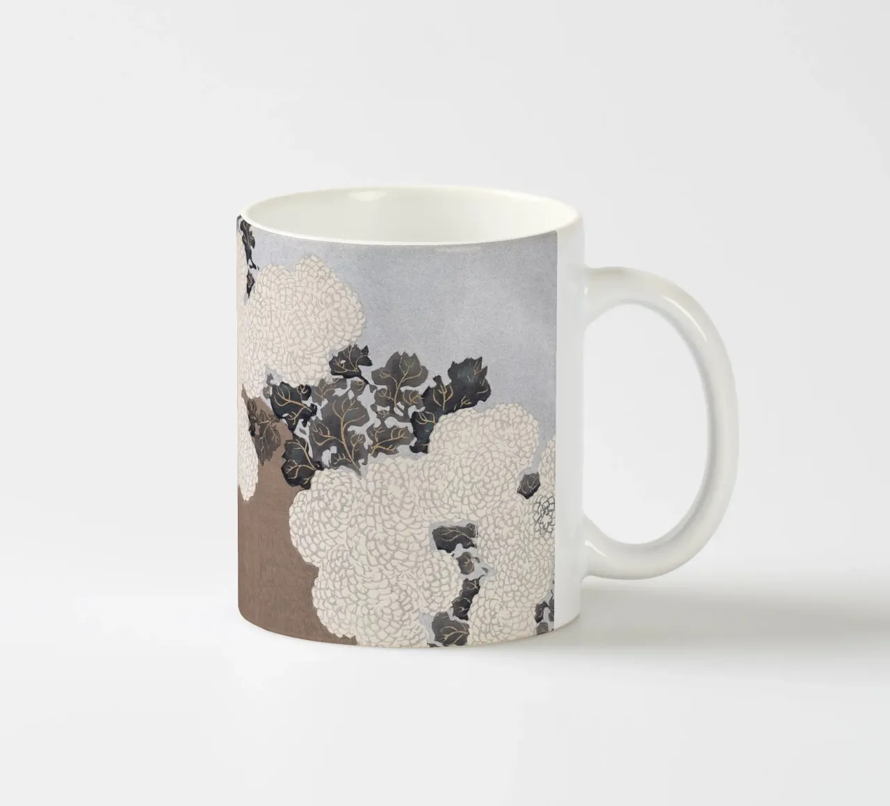 Chrysanthemums - Kamisaka Sekka tazza in ceramica da apoloprints