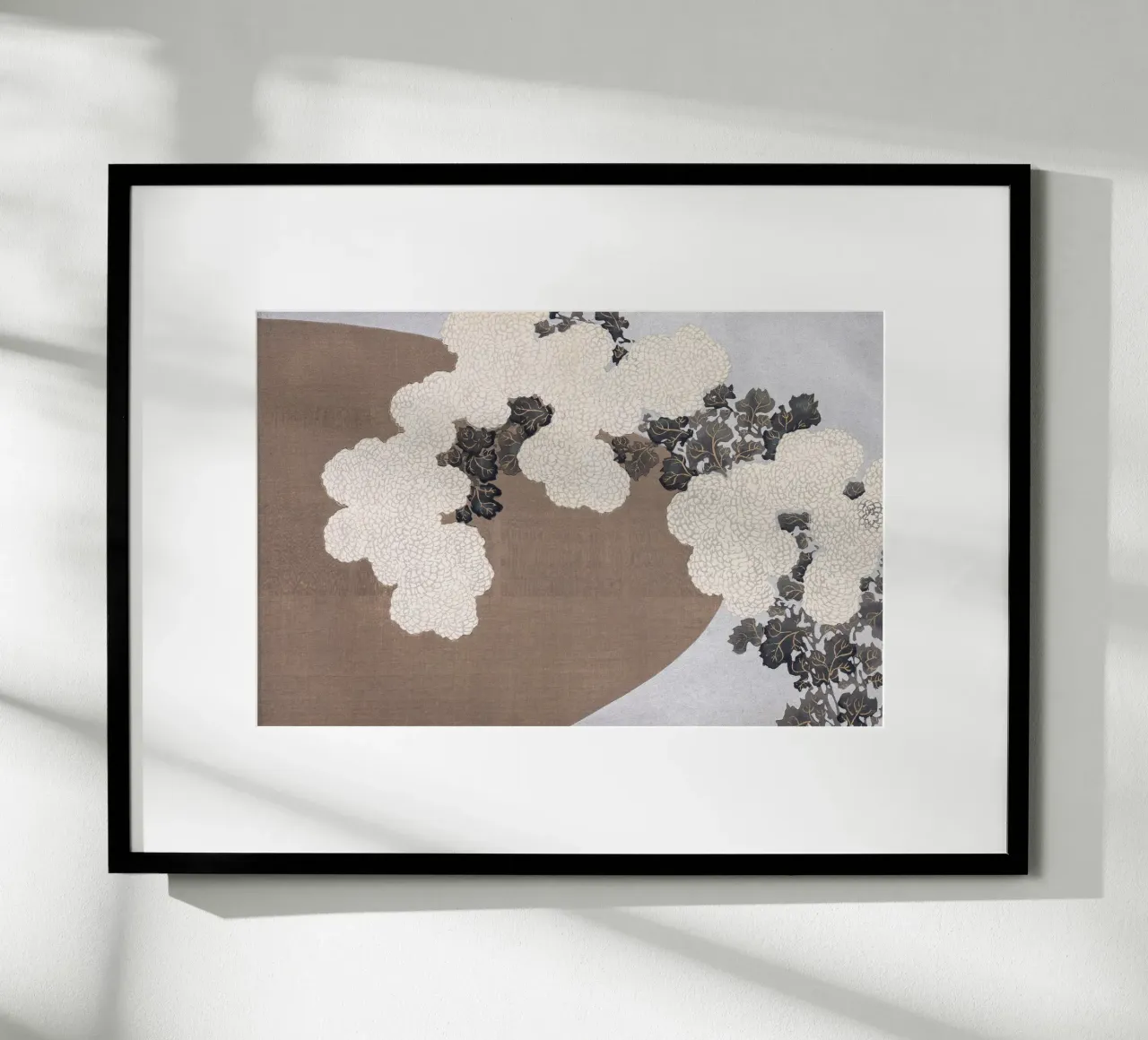 Chrysanthemums - Kamisaka Sekka carta hahnemühle da apoloprints