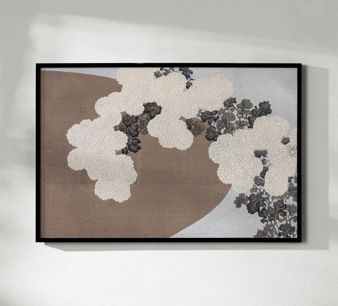 Chrysanthemums - Kamisaka Sekka carta hahnemühle da apoloprints
