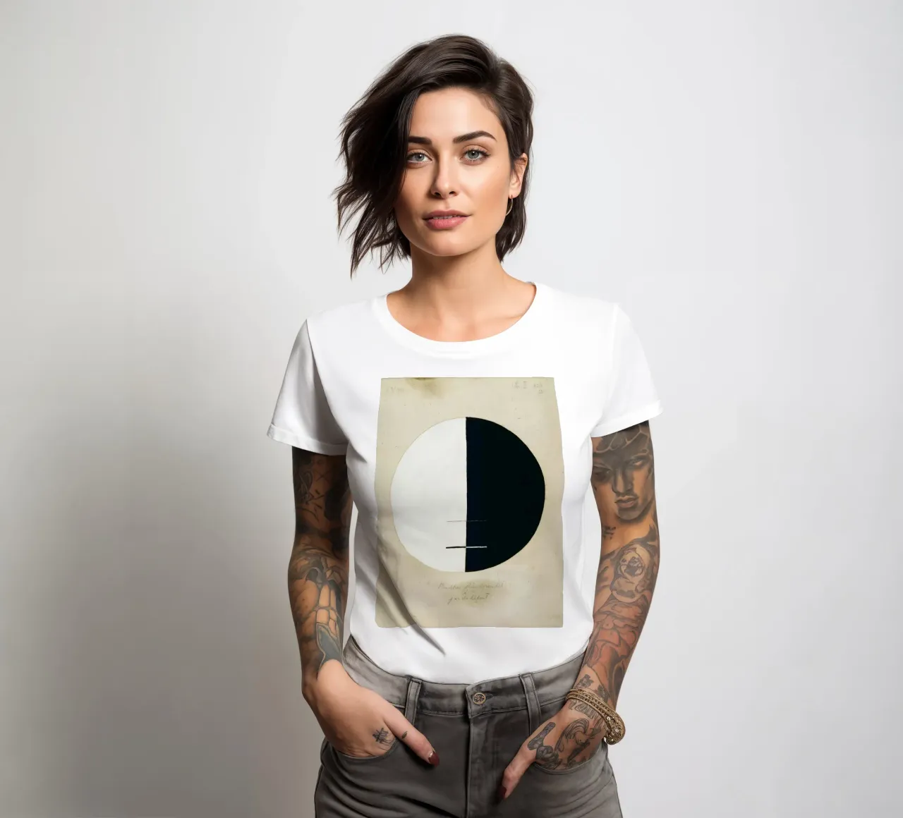 Hilma af Klint, Le point de vue des bouddhas dans la vie terrestre n° 3 t-shirt ajusté pour femmes de William Store