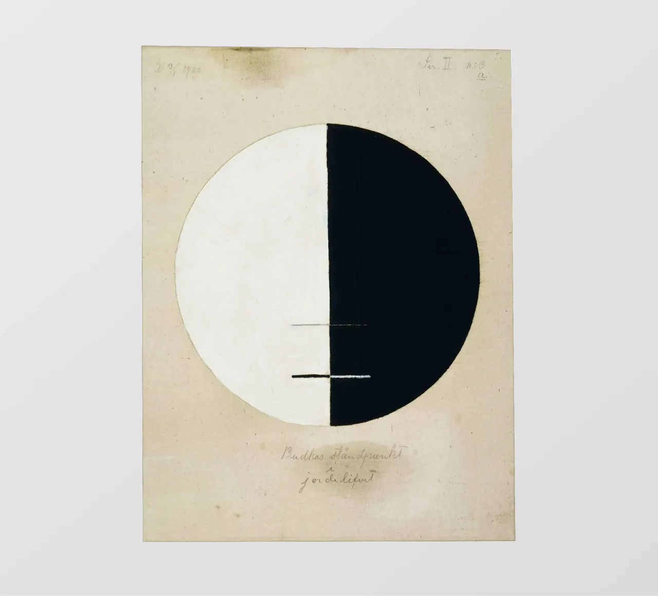 Hilma af Klint, Le point de vue des bouddhas dans la vie terrestre n° 3 bâche pvc de William Store