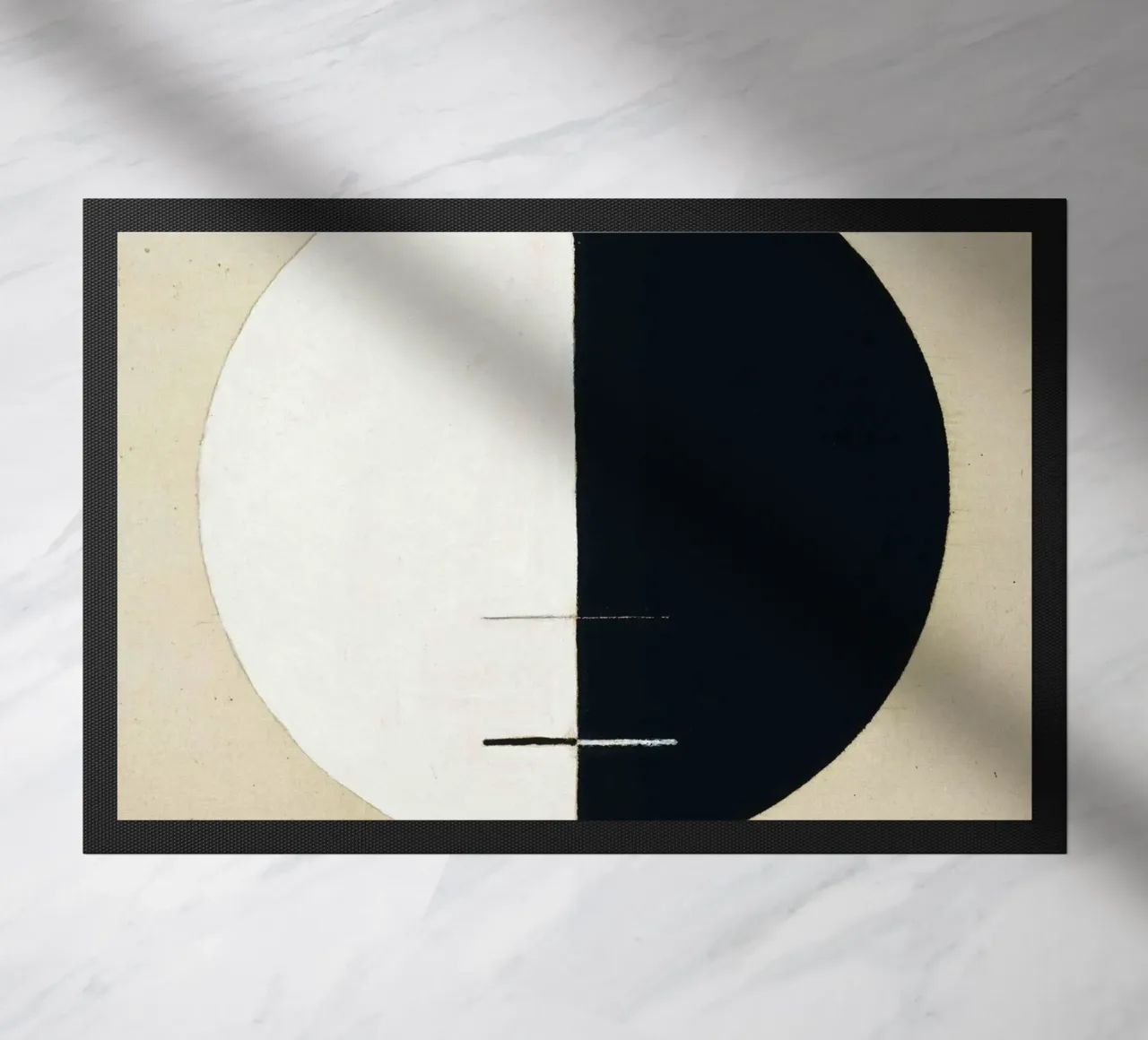 Hilma af Klint, Le point de vue des bouddhas dans la vie terrestre n° 3 paillasson de William Store