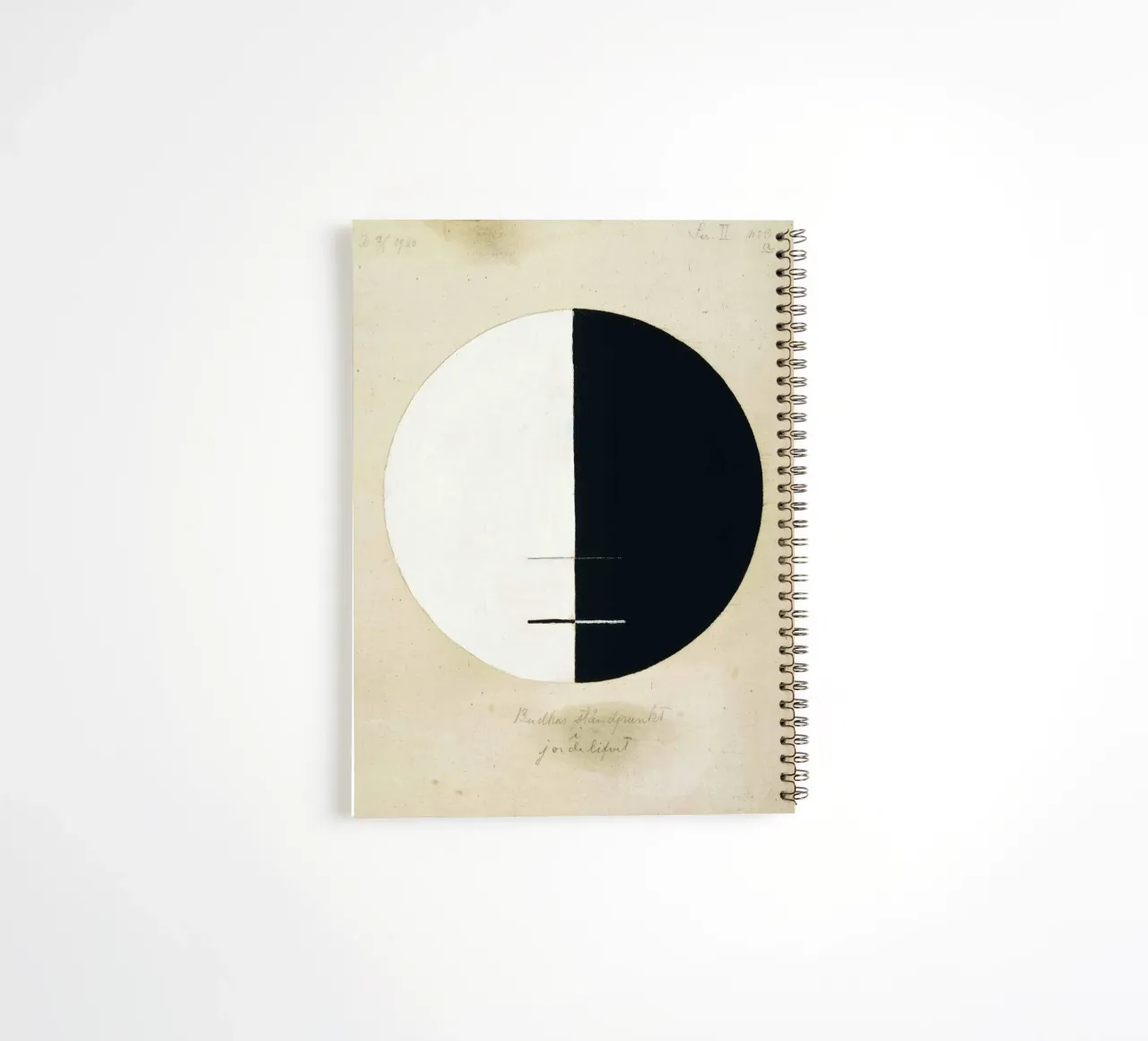 Hilma af Klint, Le point de vue des bouddhas dans la vie terrestre n° 3 carnet à spirale de William Store