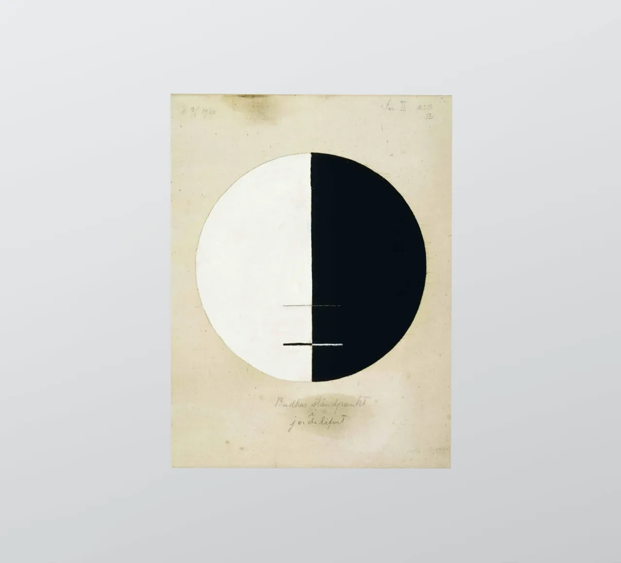 Hilma af Klint, Le point de vue des bouddhas dans la vie terrestre n° 3 autocollant de William Store