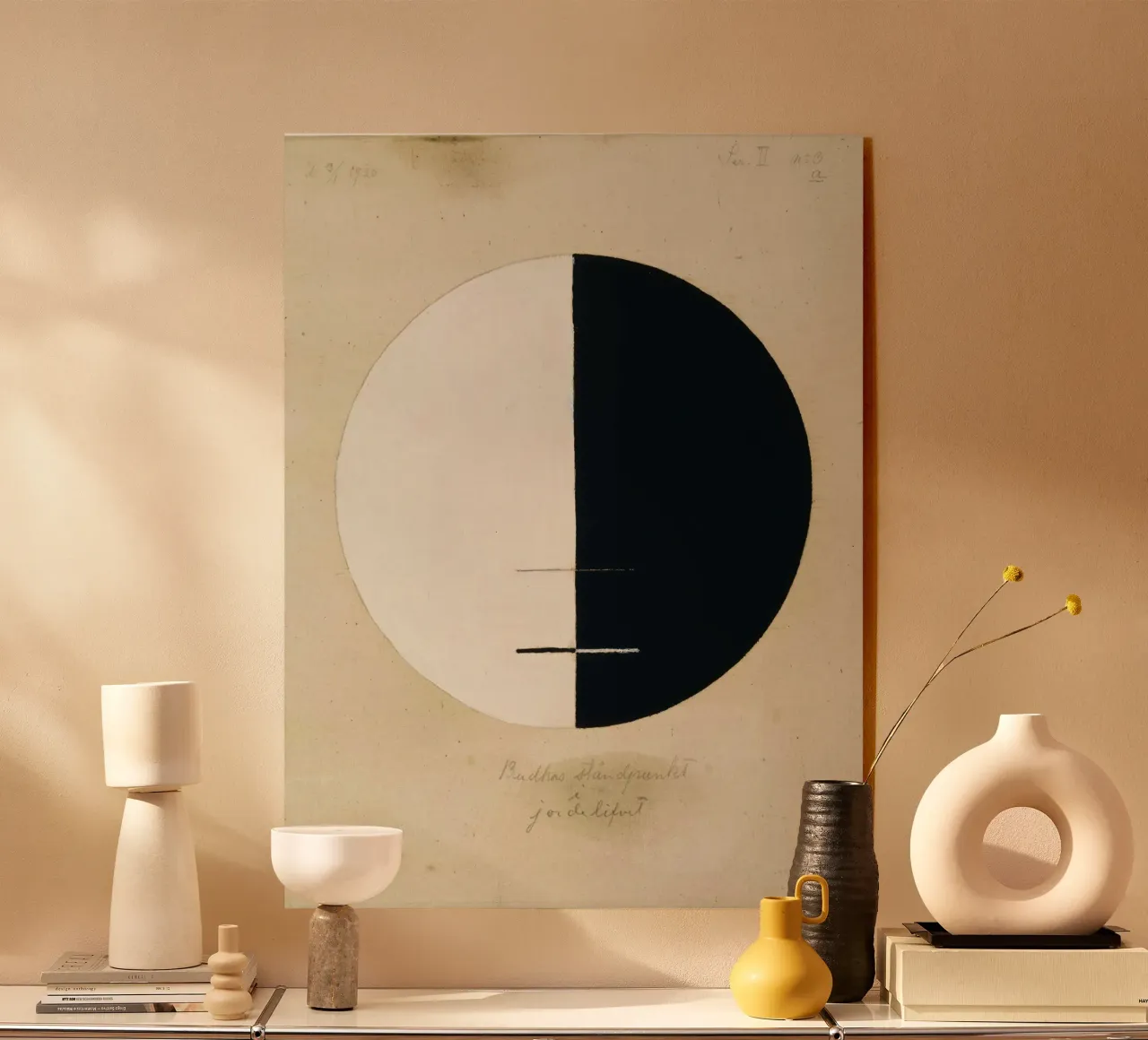 Hilma af Klint, Le point de vue des bouddhas dans la vie terrestre n° 3 plexiglas de William Store