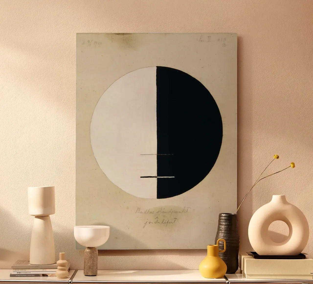 Hilma af Klint, Le point de vue des bouddhas dans la vie terrestre n° 3 alu dibond de William Store