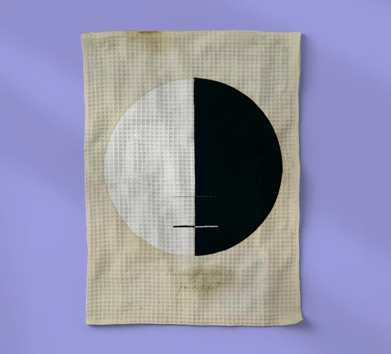 Hilma af Klint, Le point de vue des bouddhas dans la vie terrestre n° 3 torchon de William Store