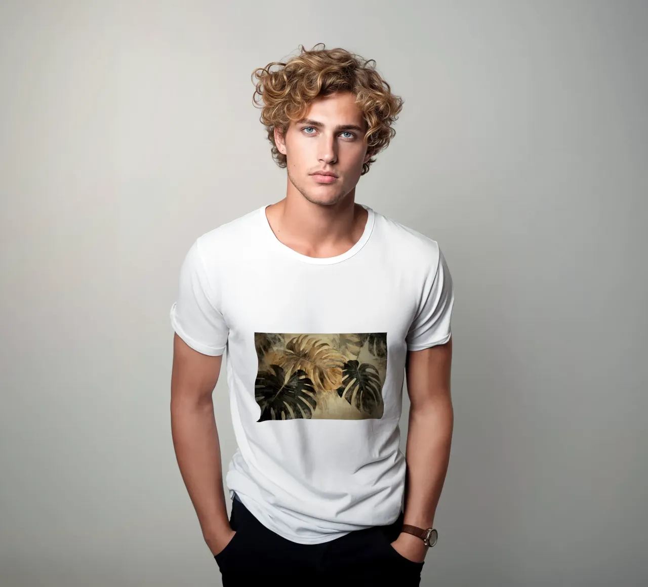Foglie tropicali rustiche t-shirt da Modern Muse