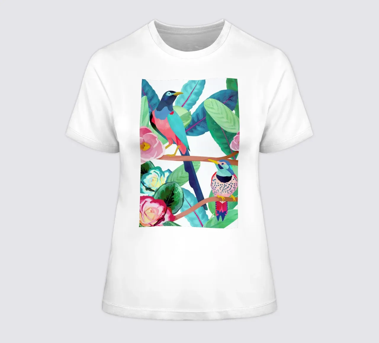 Birds of Spring Frauen T-Shirt von Goed Blauw