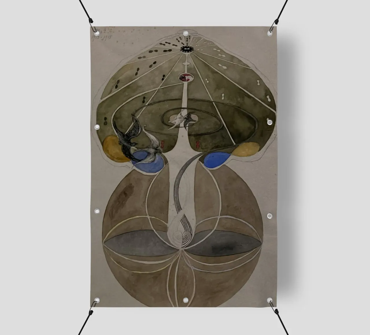 Hilma af Klint - L'albero della conoscenza n. 2 Serie W 1915 telo in pvc da William Store
