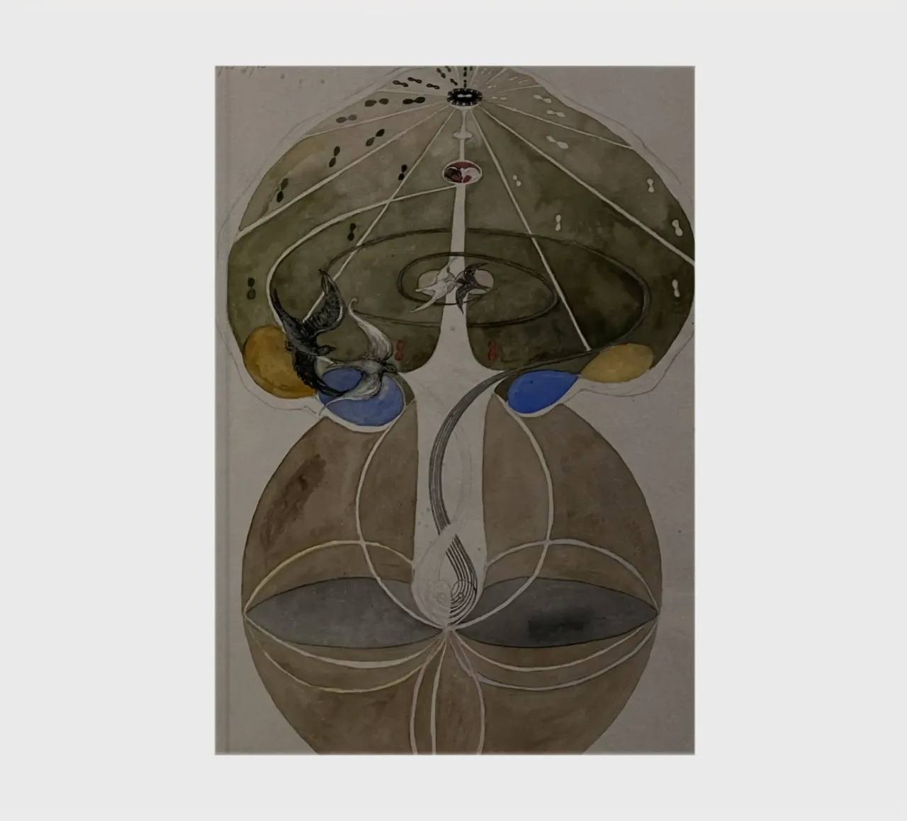 Hilma af Klint - The Tree Of Knowledge No. 2 Series W 1915 notebook by William Store