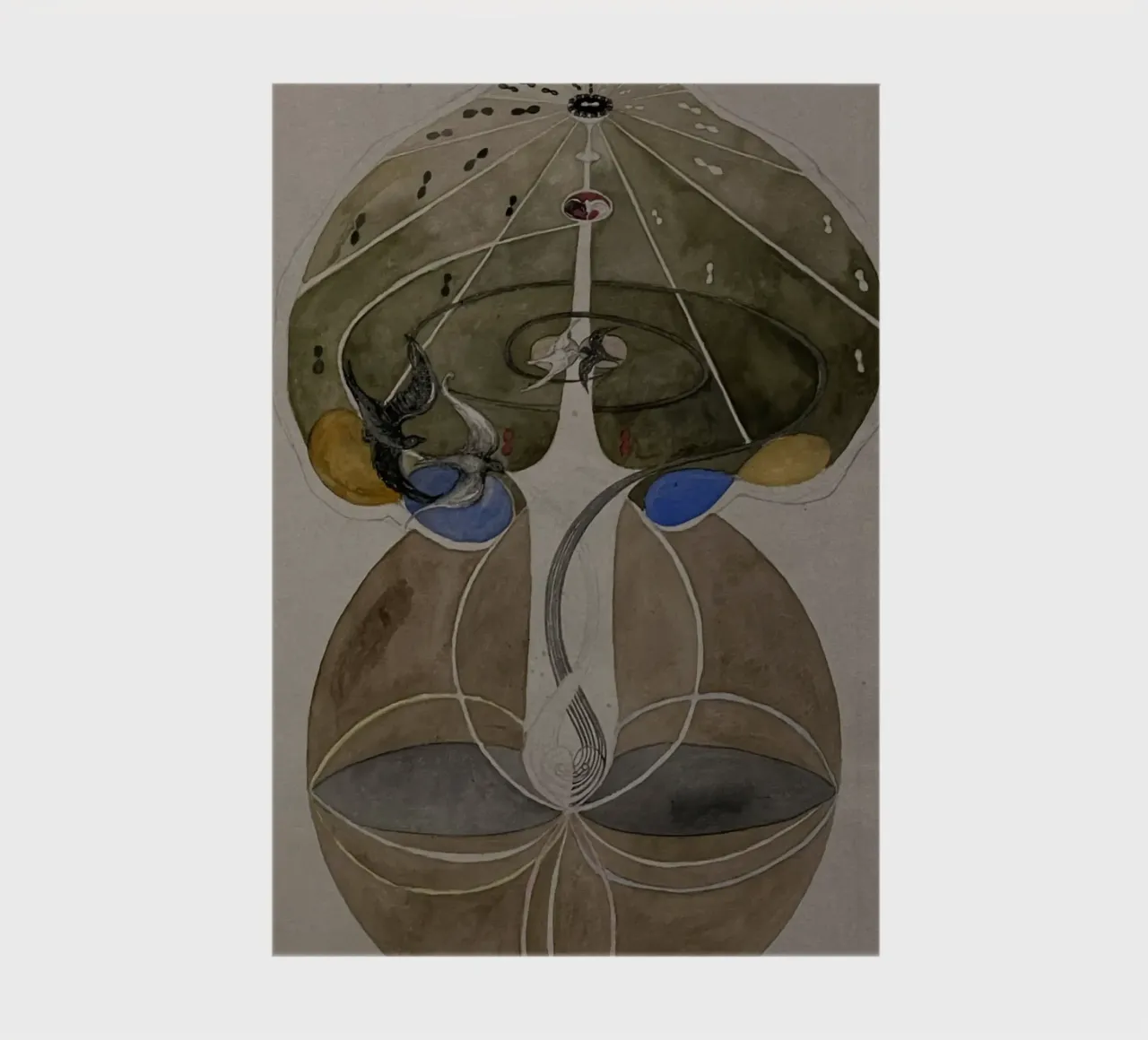 Hilma af Klint - The Tree Of Knowledge No. 2 Series W 1915 notebook by William Store