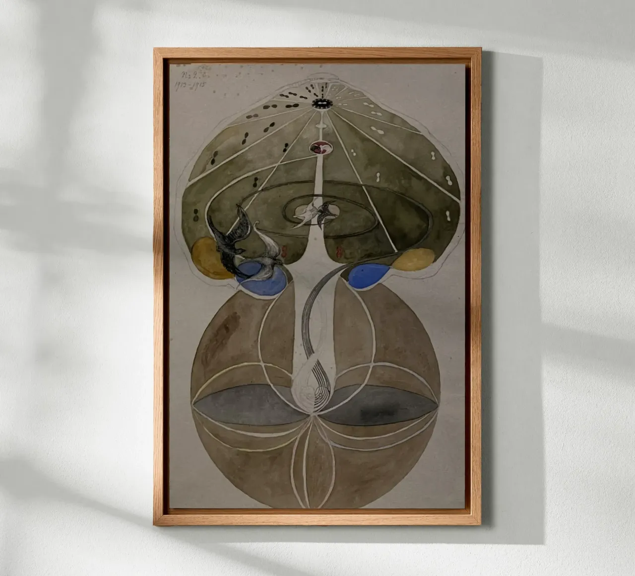 Hilma af Klint - The Tree Of Knowledge No. 2 Series W 1915 alu-dibond by William Store