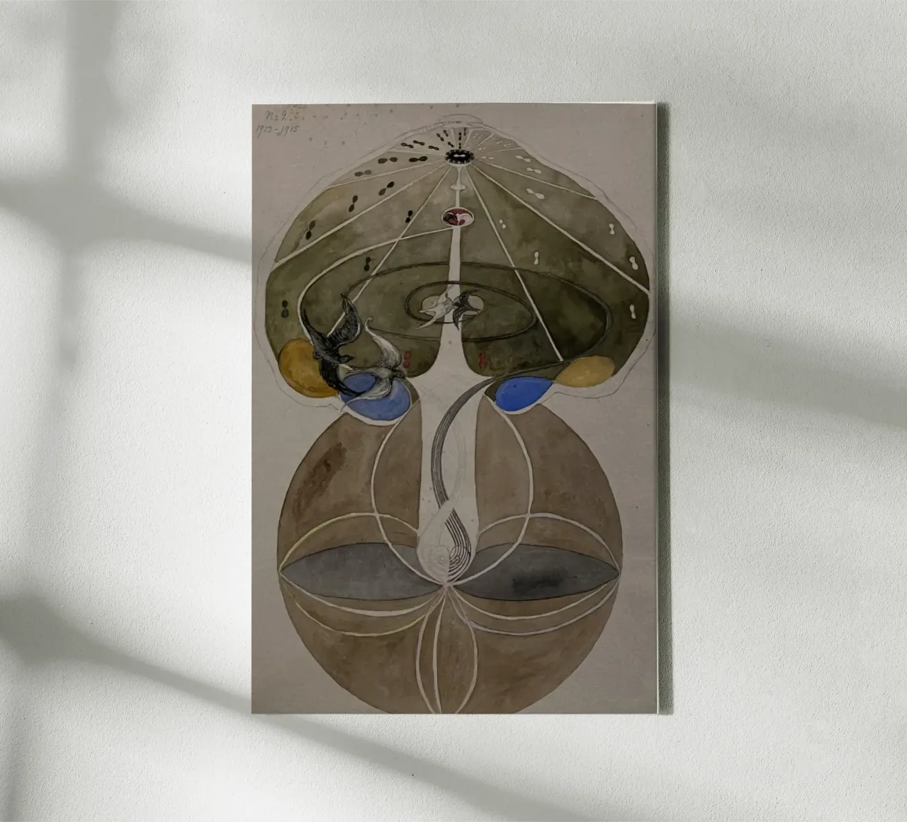 Hilma af Klint - The Tree Of Knowledge No. 2 Series W 1915 canvas by William Store