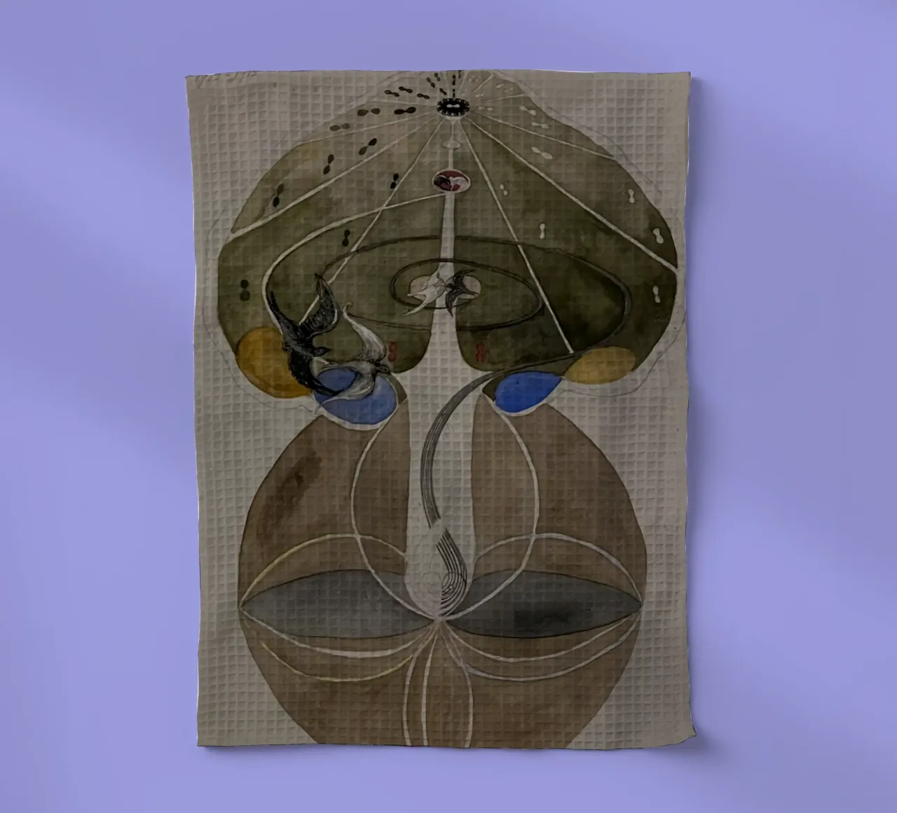 Hilma af Klint - The Tree Of Knowledge No. 2 Series W 1915 tea towel by William Store